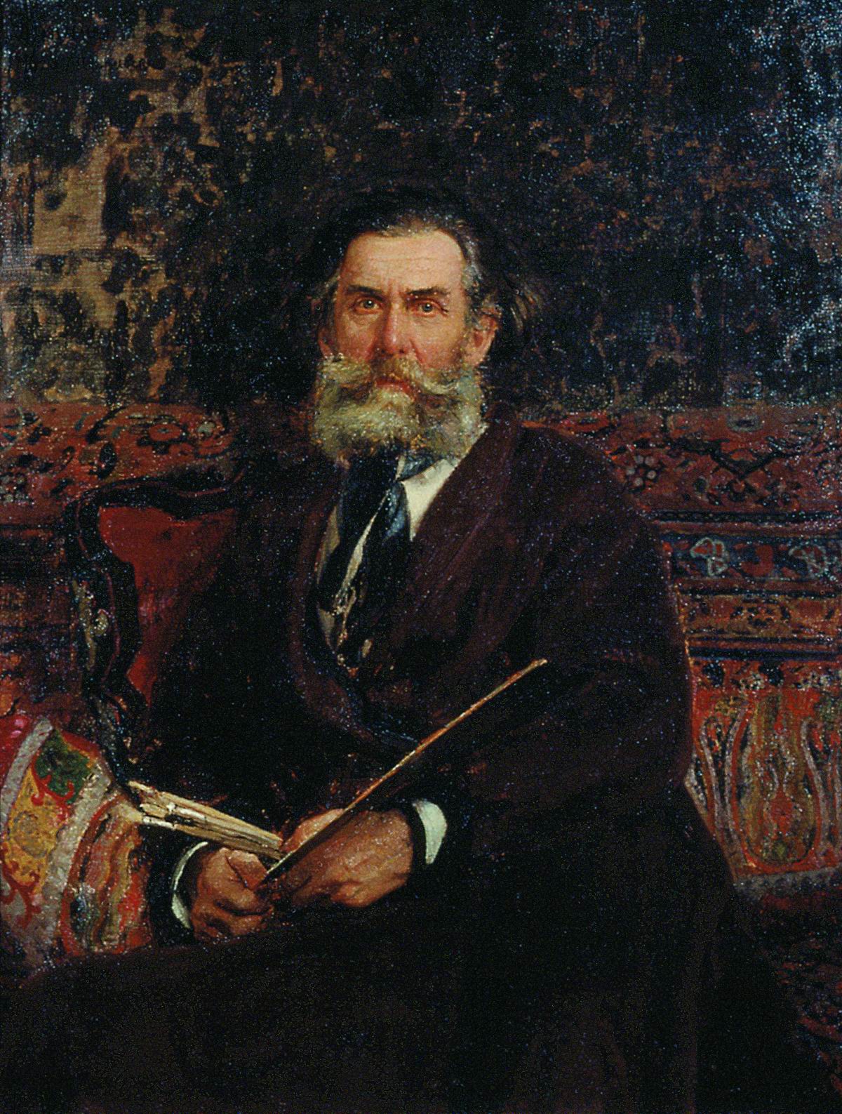 Репин И.. Портрет А.П.Боголюбова. 1876