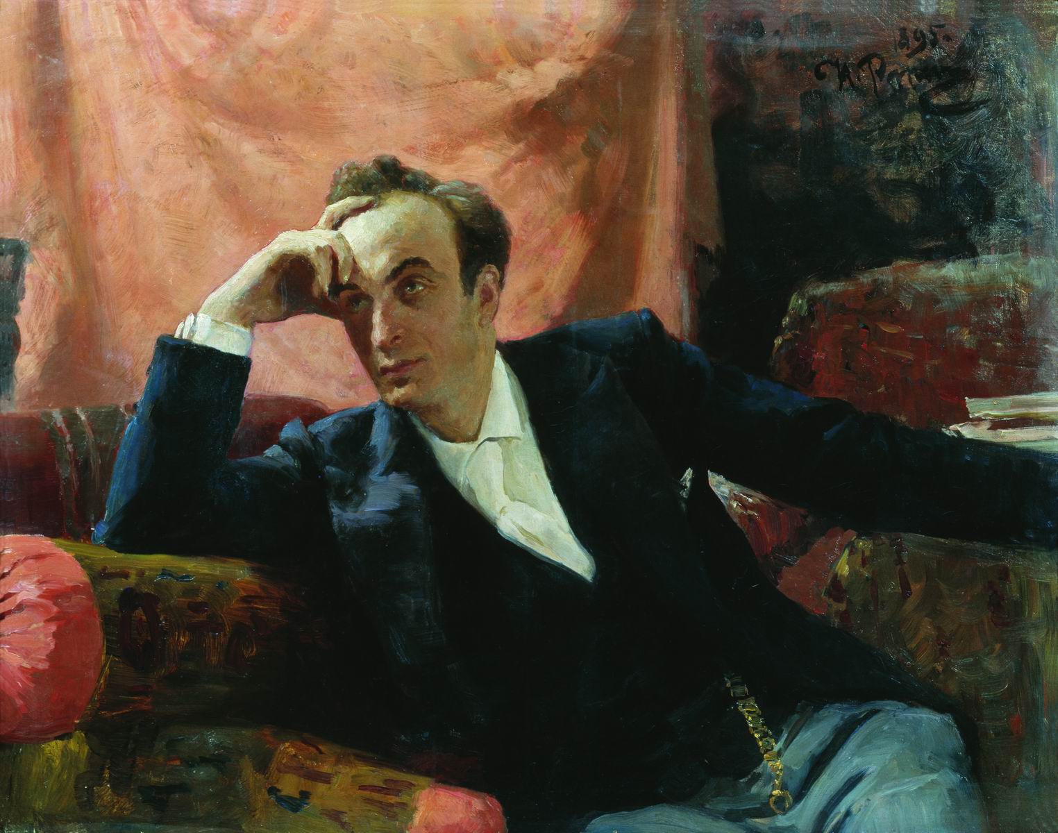 Репин И.. Портрет артиста Г.Г.Ге. 1895