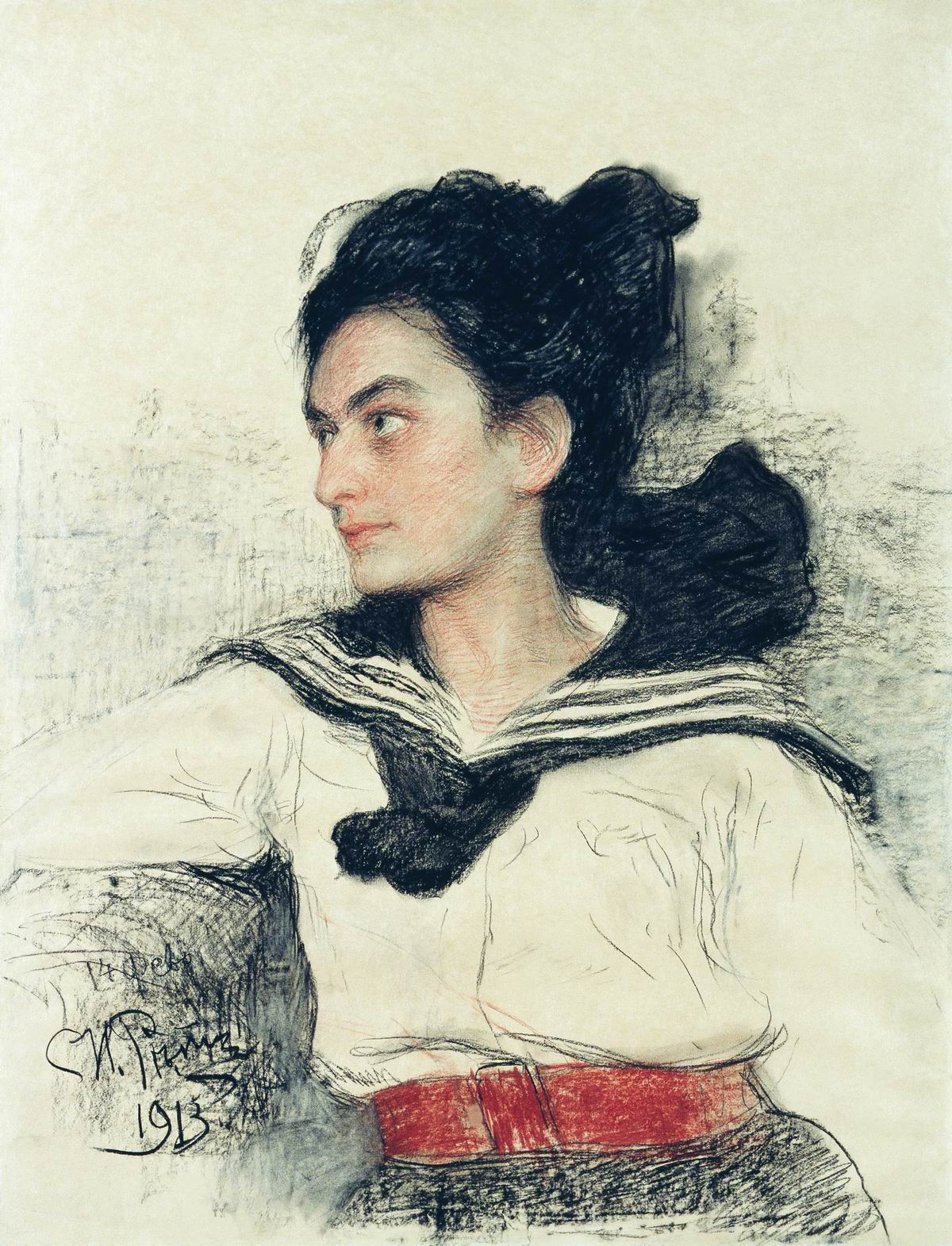 Репин И.. Портрет М.О.Левенфельд. 1913