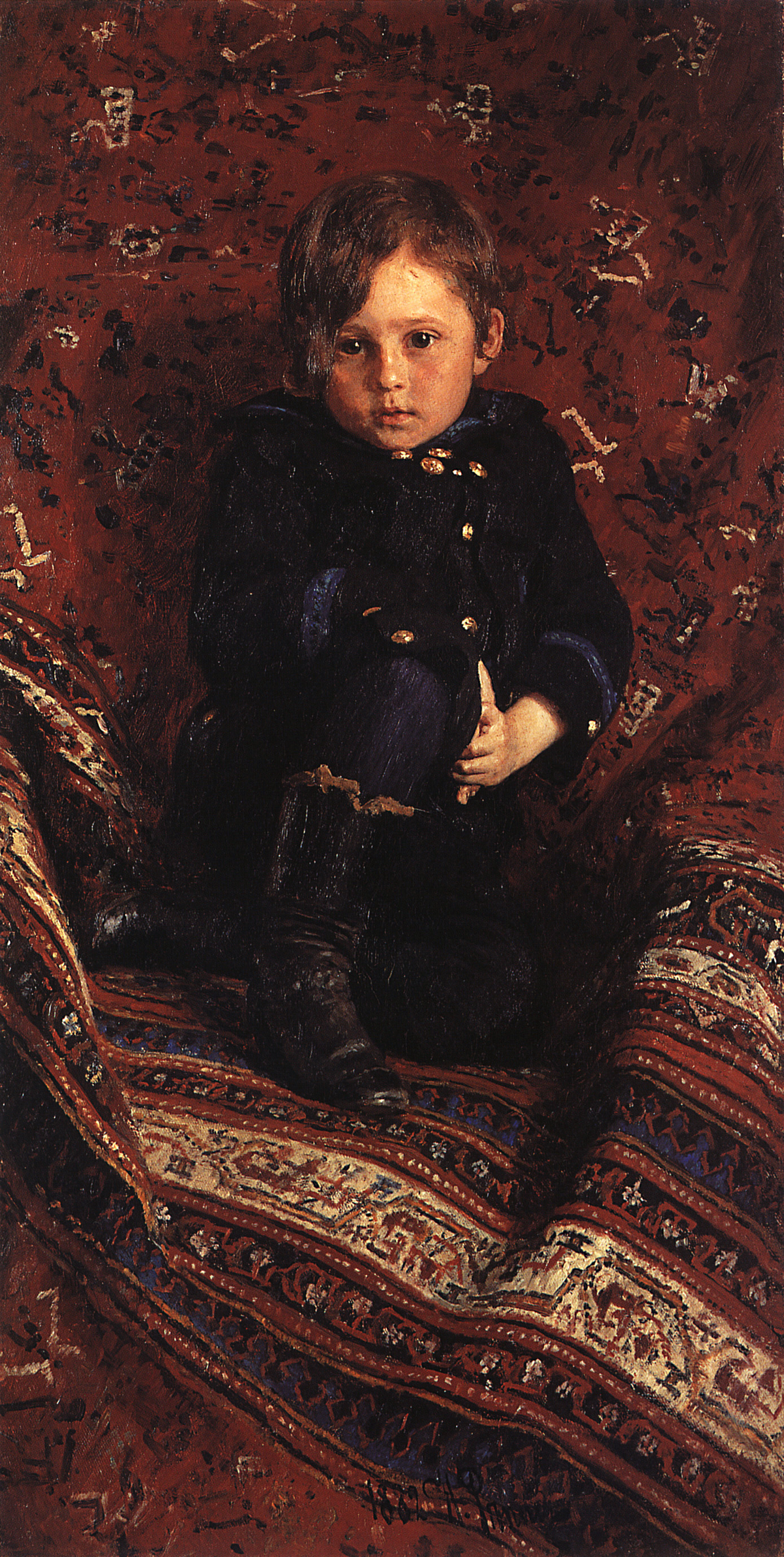 Репин И.. Портрет Ю.И.Репина, сына художника, в детстве. 1882