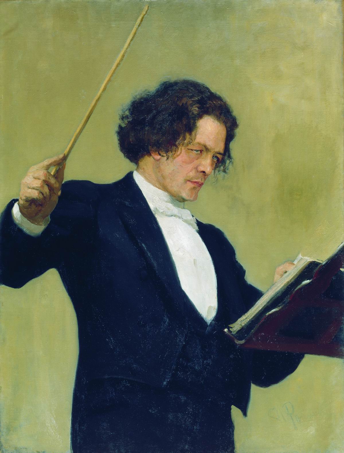 Репин И.. Портрет композитора А.Г.Рубинштейна. 1887