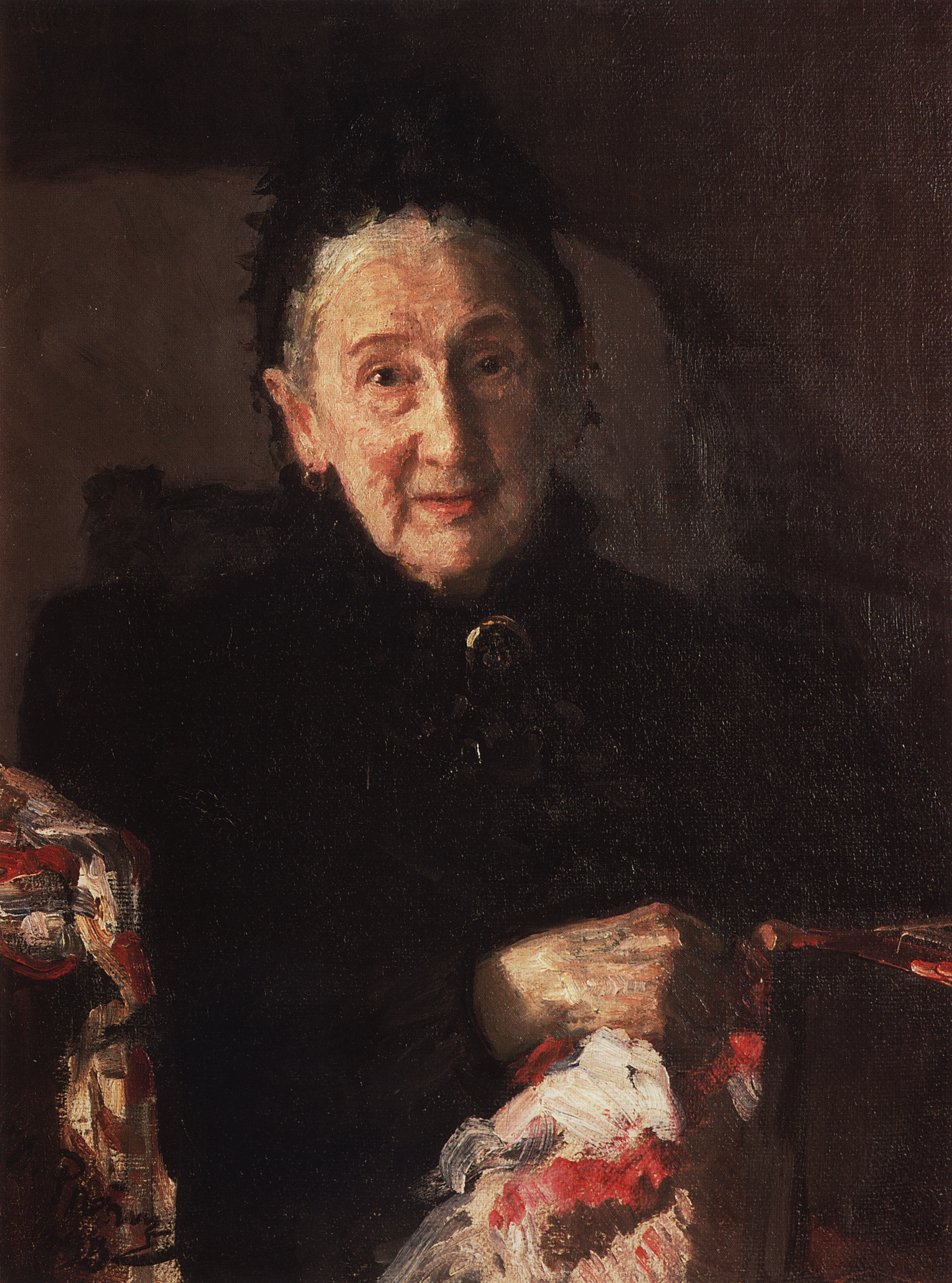 Репин И.. Портрет Л.И.Шестаковой, сестры композитора М.И.Глинки. 1899