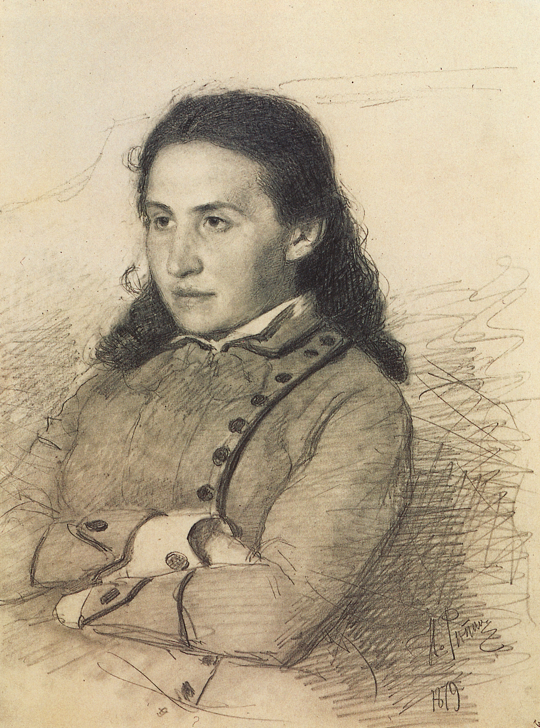 Репин И.. Портрет Е.Г.Мамонтовой. 1879