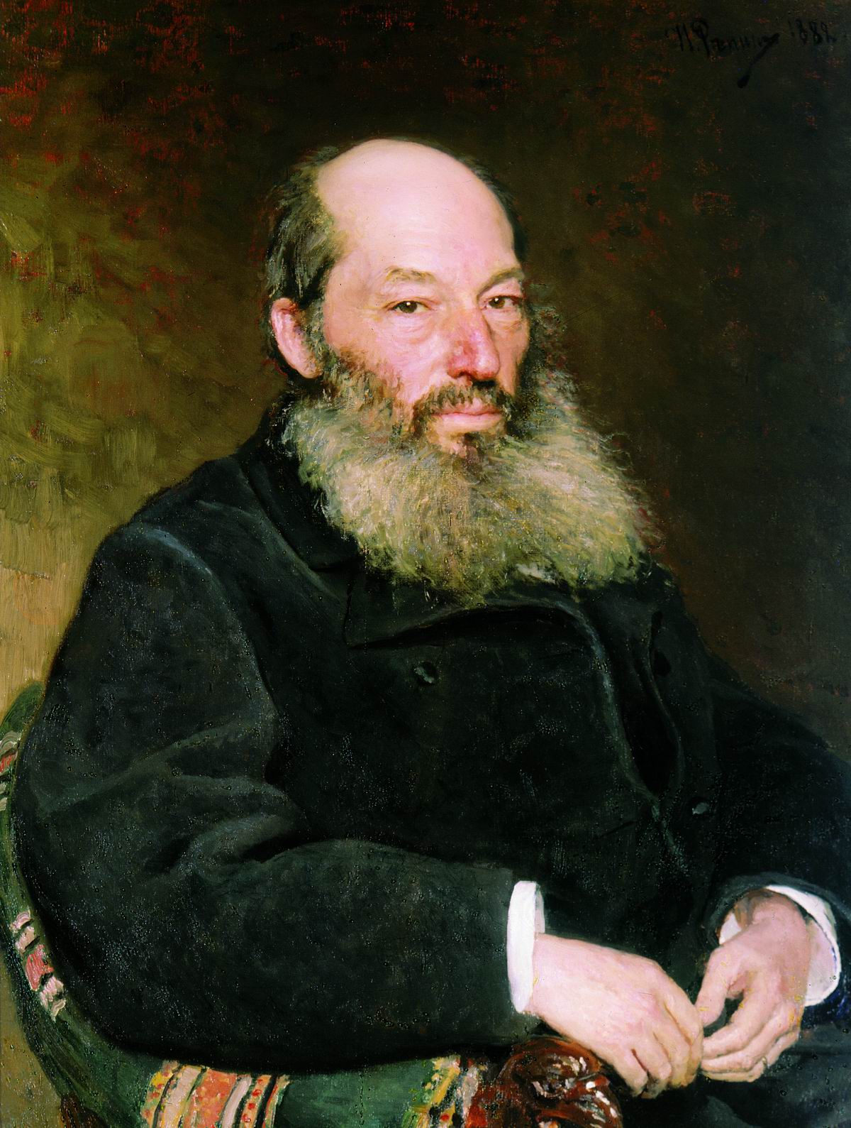 Репин И.. Портрет поэта А.А.Фета. 1882
