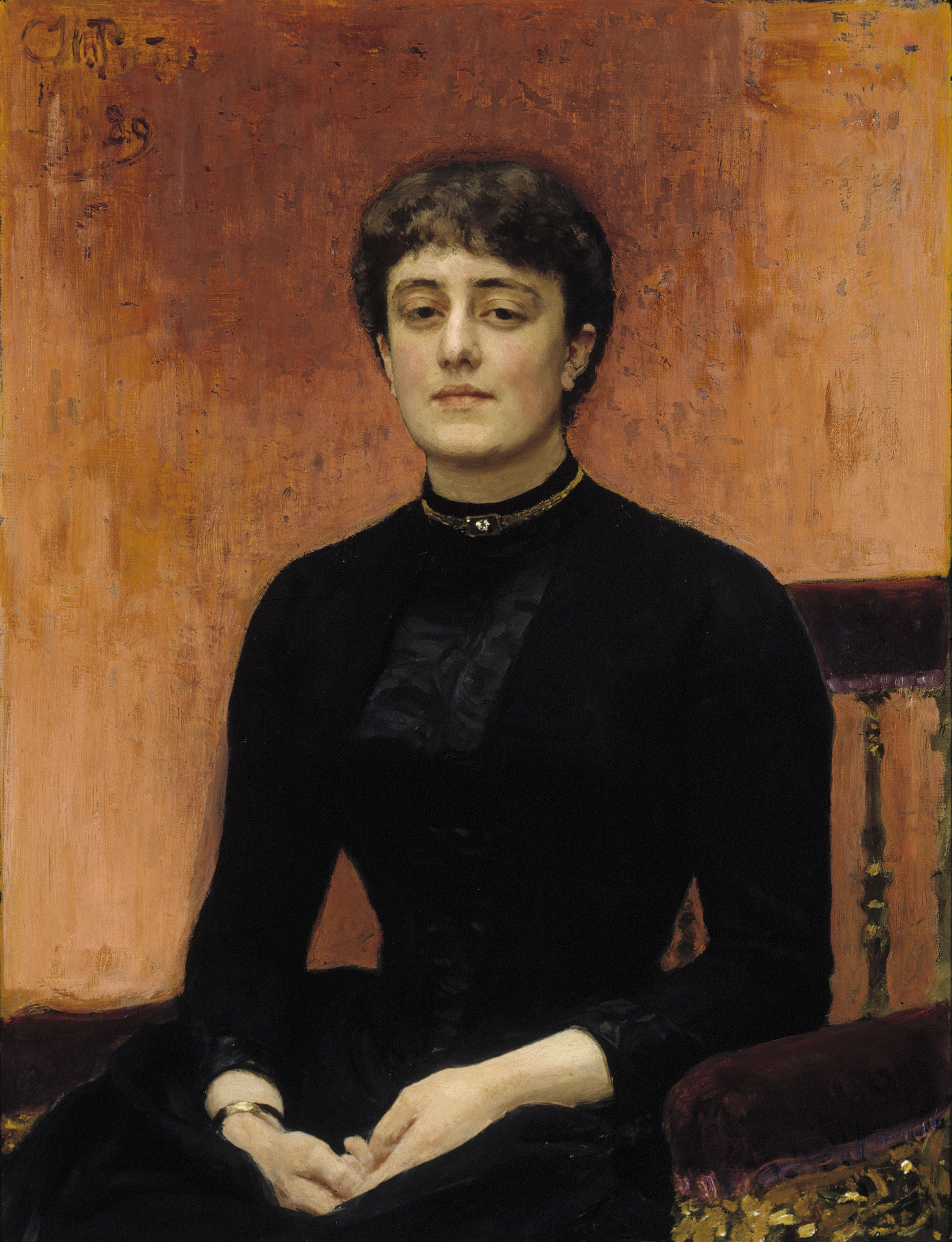 Репин И.. Портрет Е.Н.Званцевой. 1889