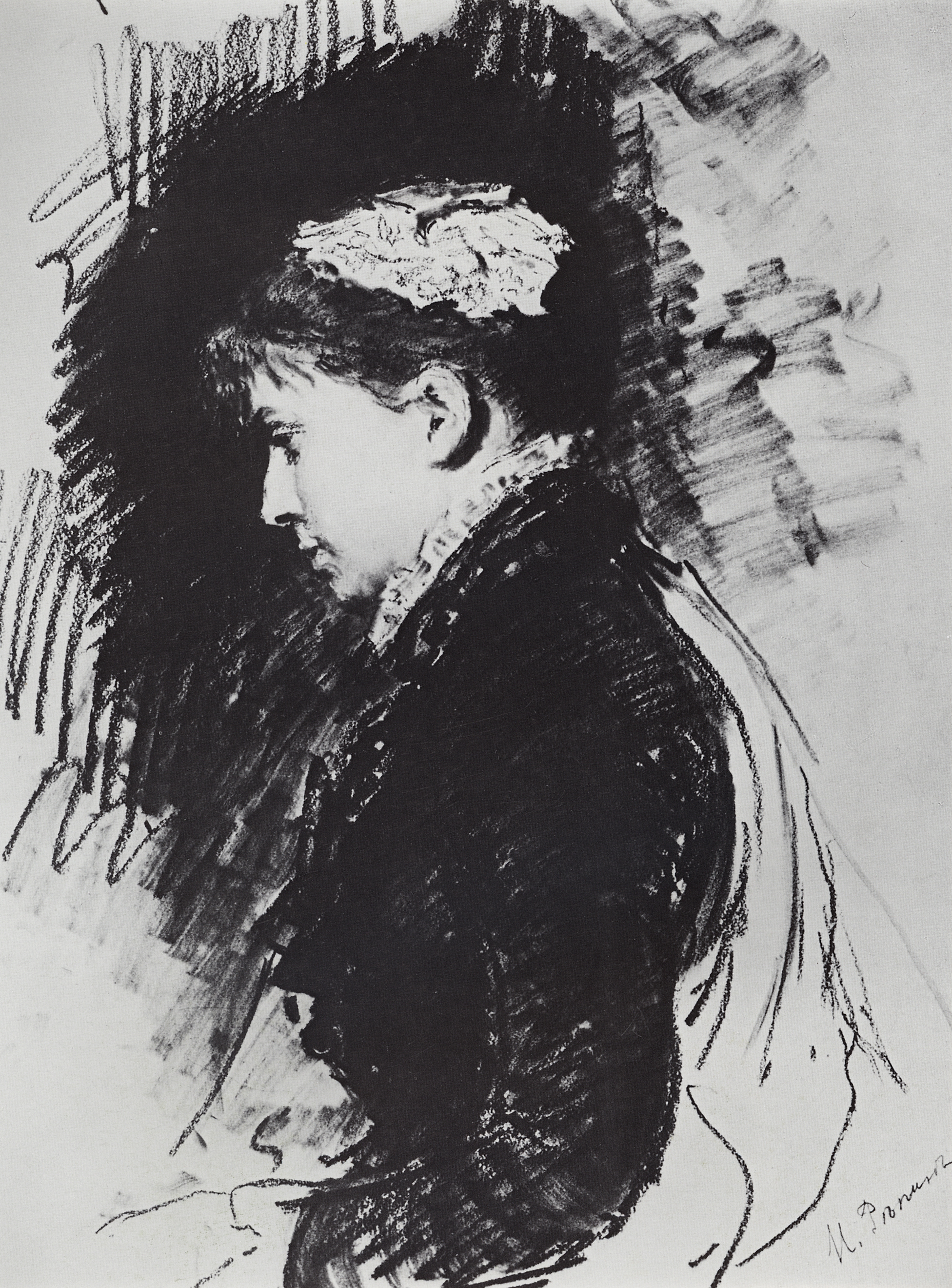 Репин И.. Портрет Е.Д.Баташевой. 1891
