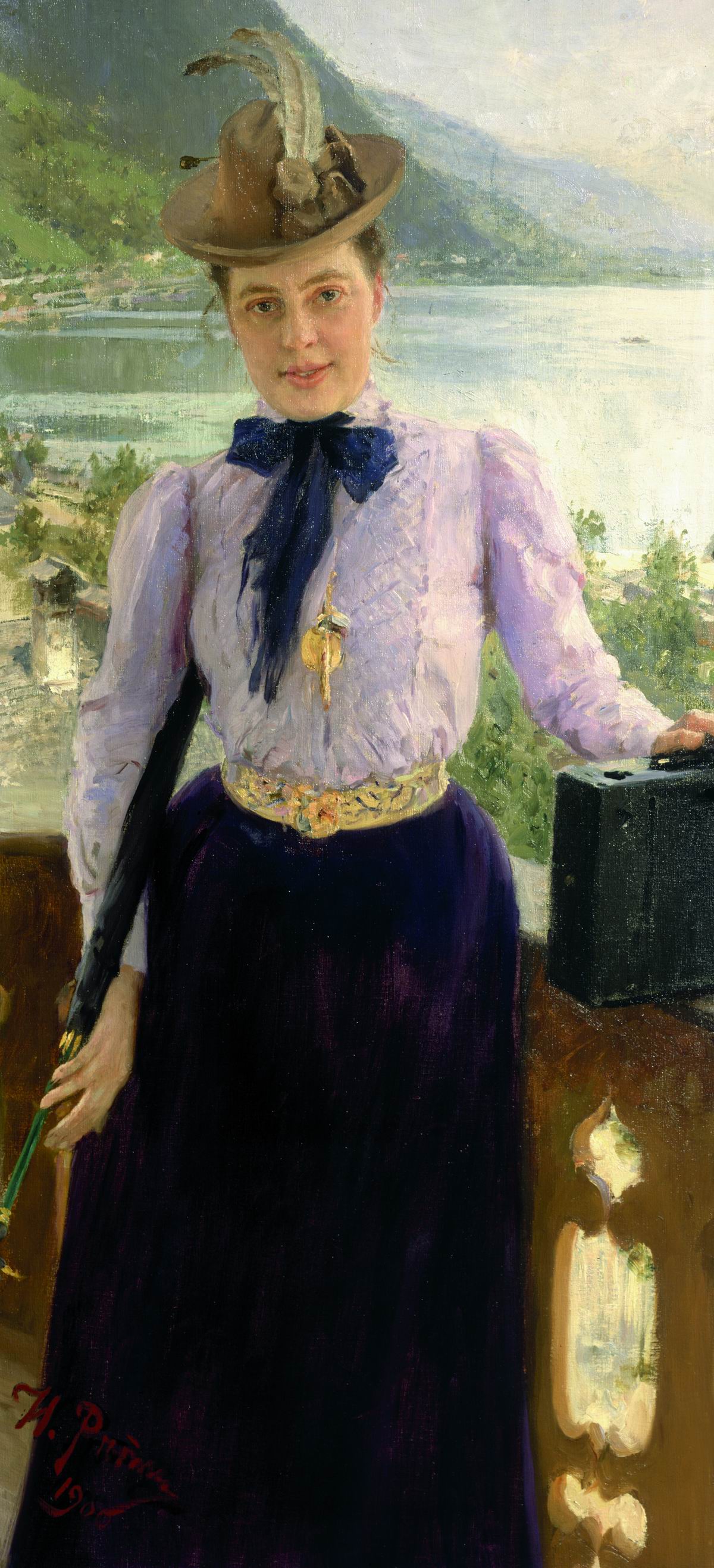 Репин И.. Портрет Наталии Борисовны Нордман. 1900