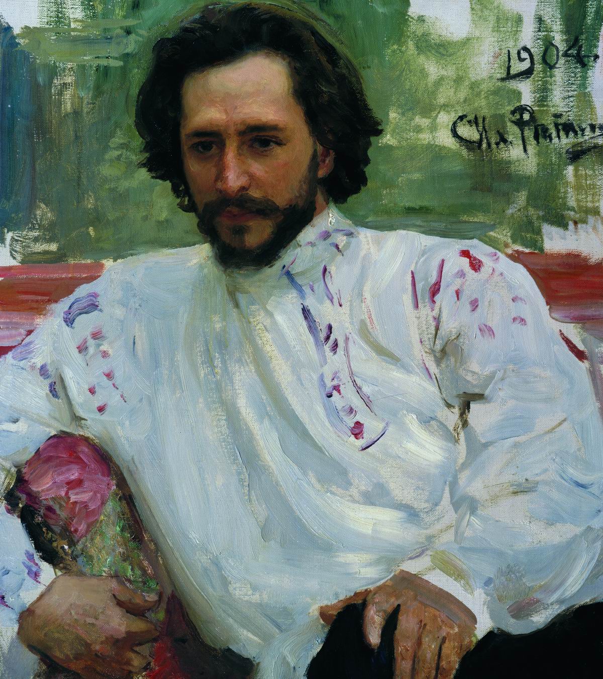 Репин И.. Портрет Л.Н.Андреева. 1904
