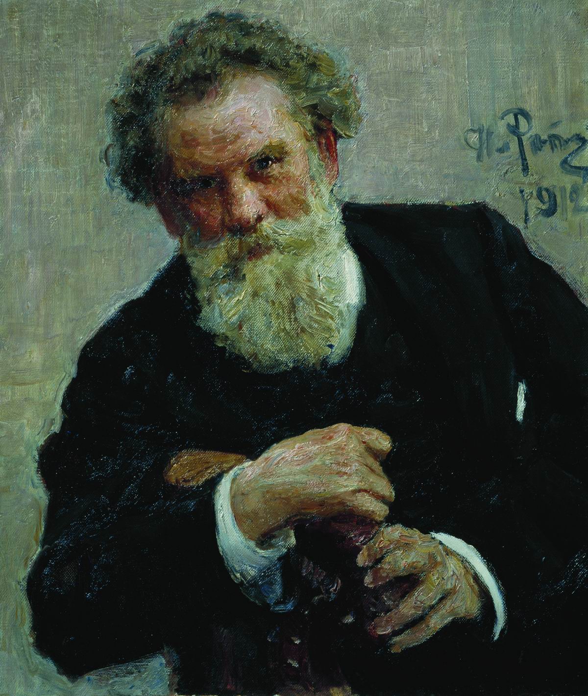Репин И.. Портрет писателя В.Г.Короленко. 1912
