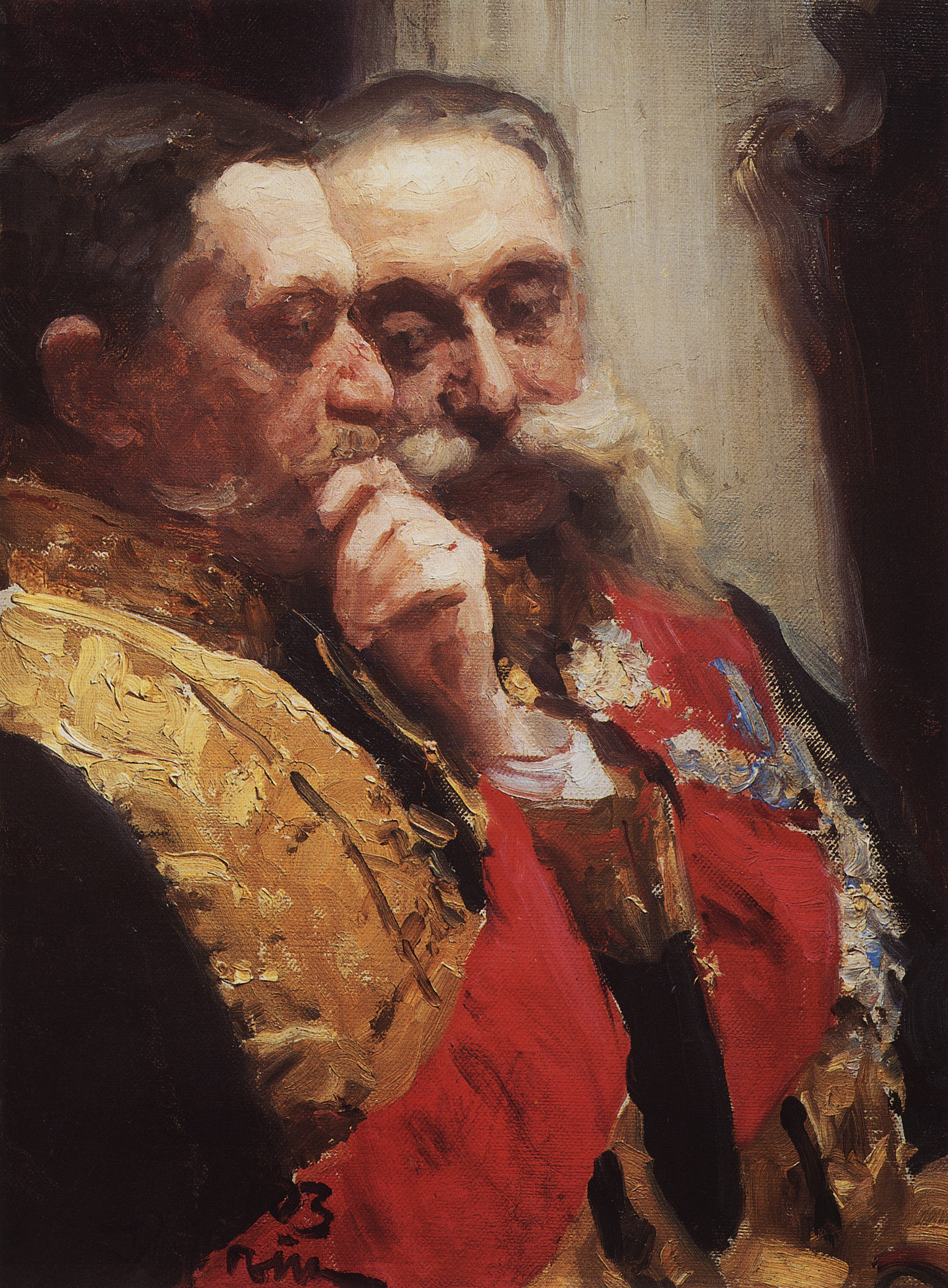 Репин И.. Портрет И.Л.Горемыкина и Н.Н.Герарда, членов государственного совета. 1903