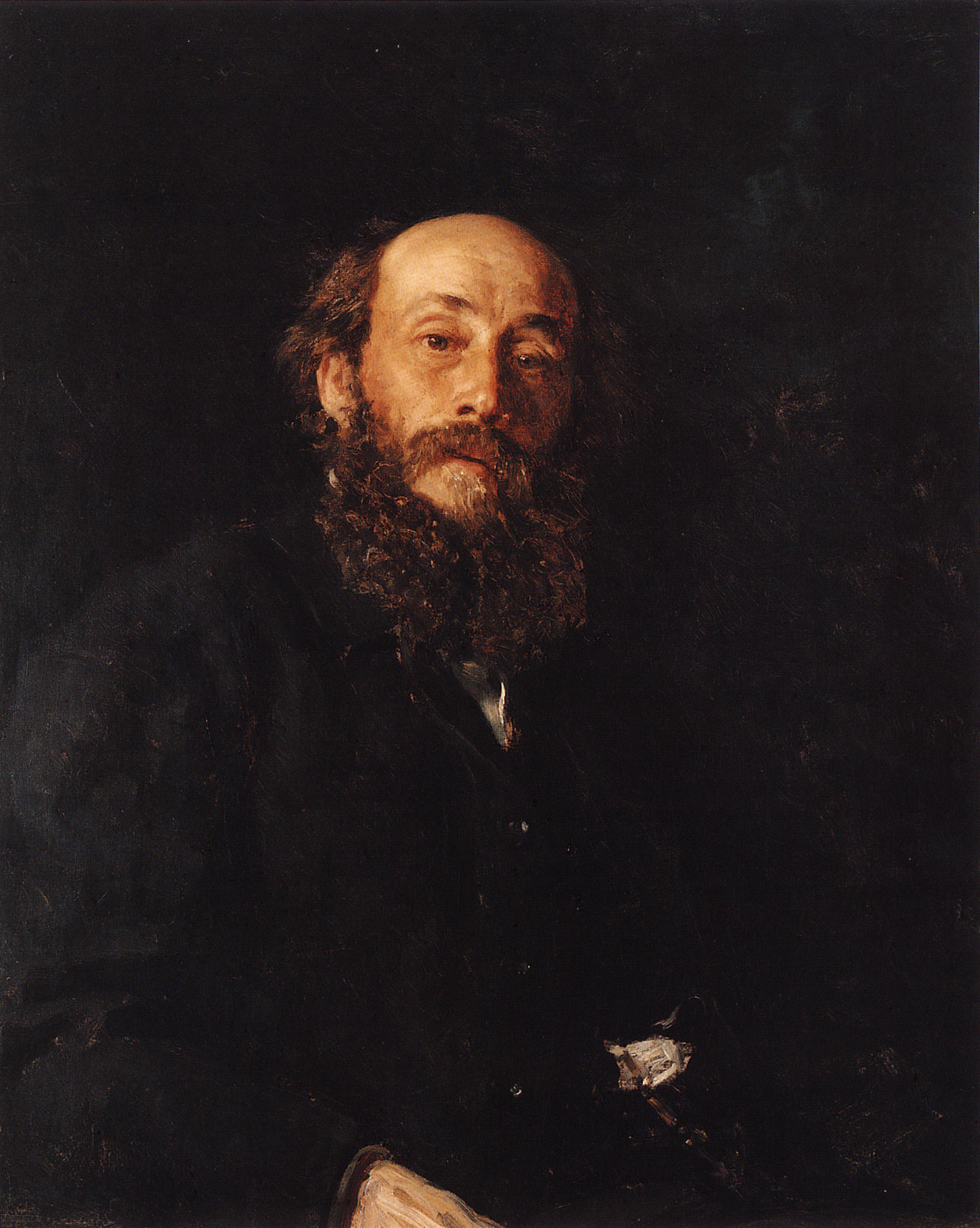 Репин И.. Портрет художника Н.Н.Ге. 1880
