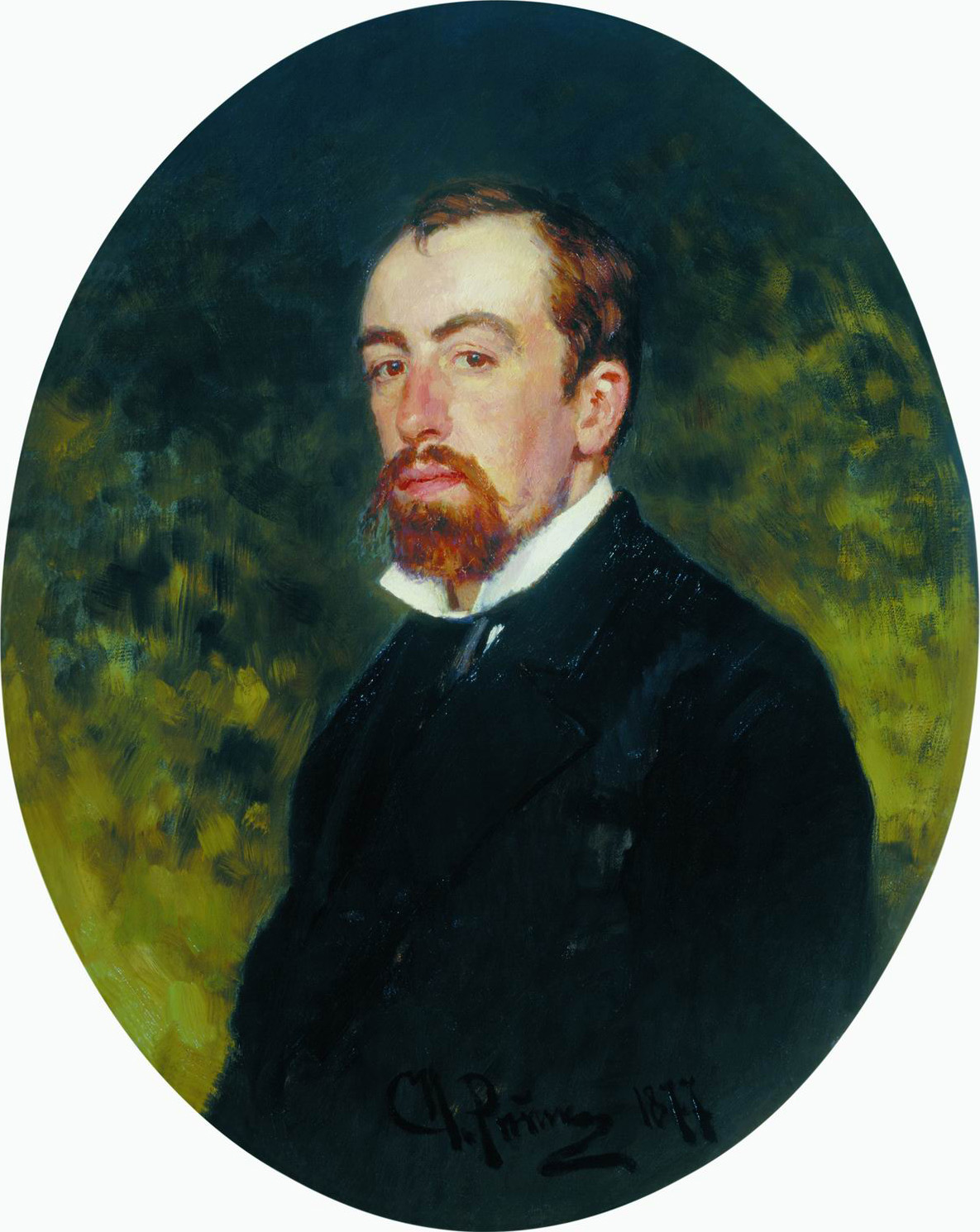 Репин И.. Портрет художника В.Д.Поленова. 1877
