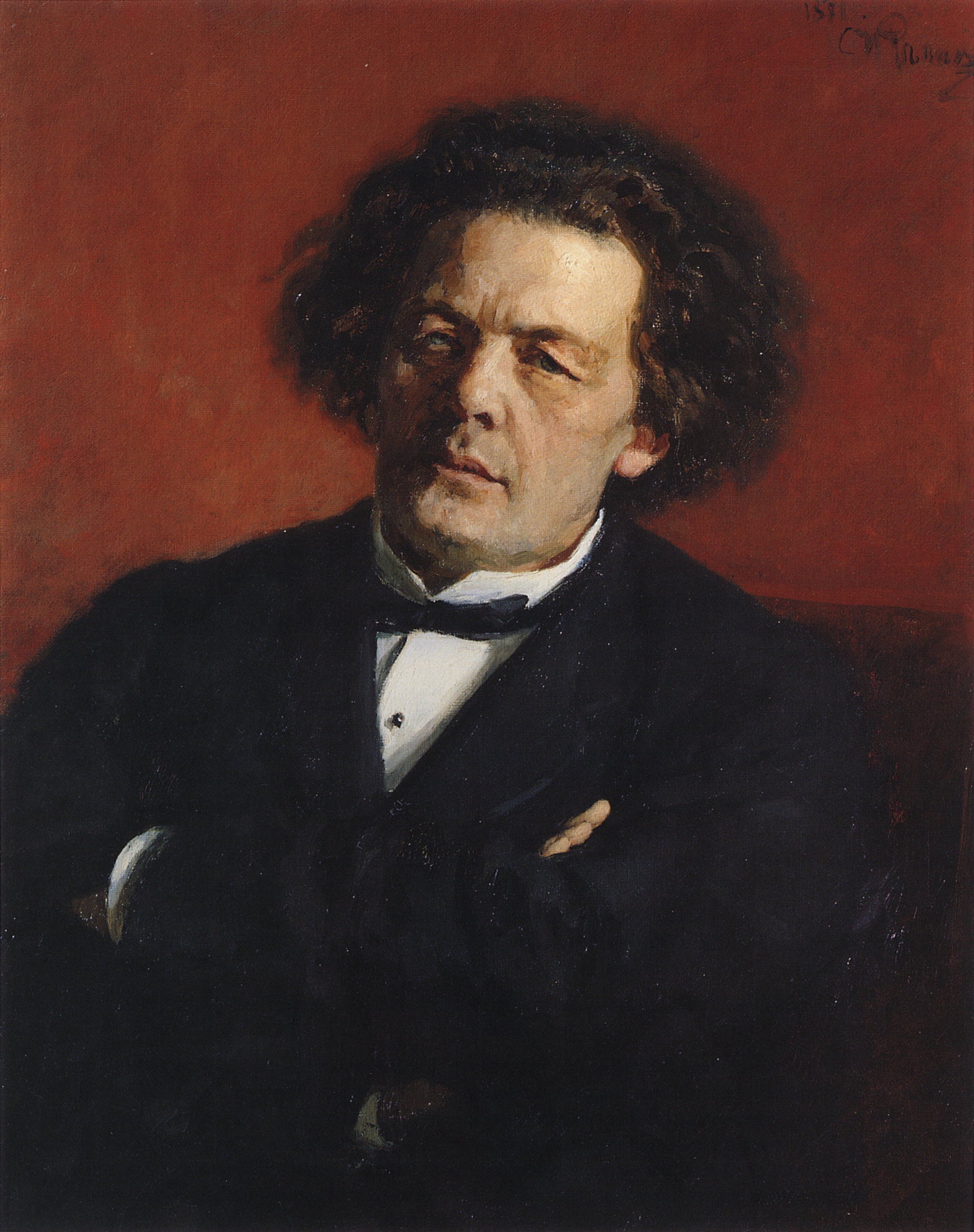 Репин И.. Портрет композитора А.Г.Рубинштейна. 1881