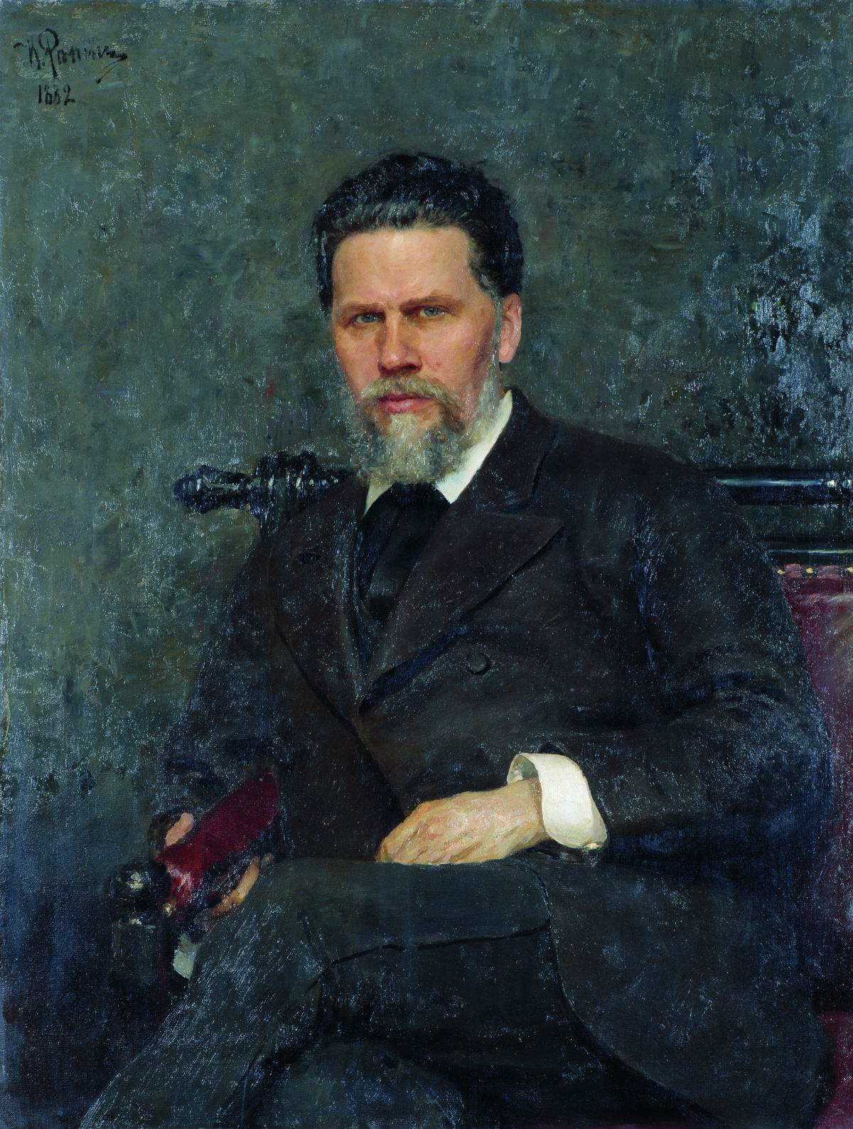 Репин И.. Портрет художника И.Н.Крамского. 1882