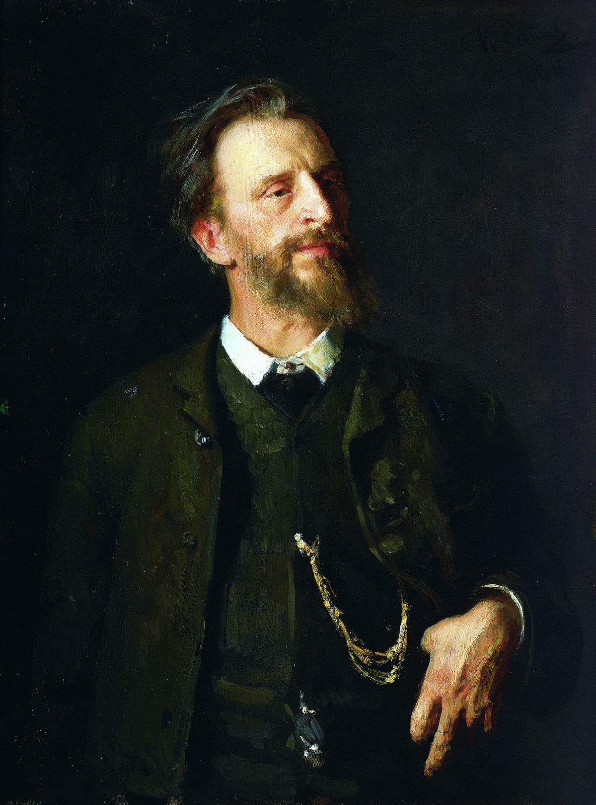 Репин И.. Портрет художника Г.Г.Мясоедова. 1884, 1886
