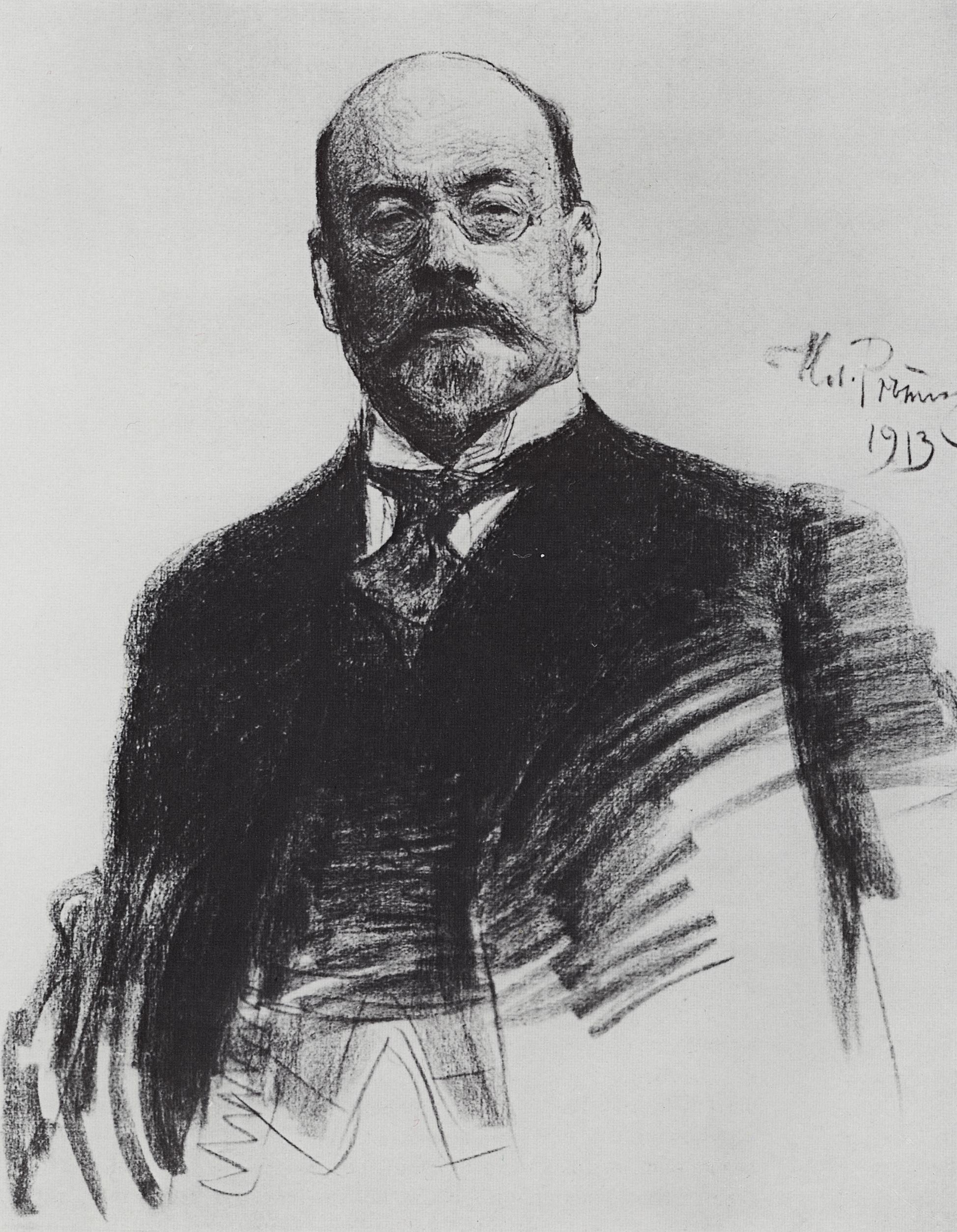 Репин И.. Портрет художника И.С.Остроухова. 1913