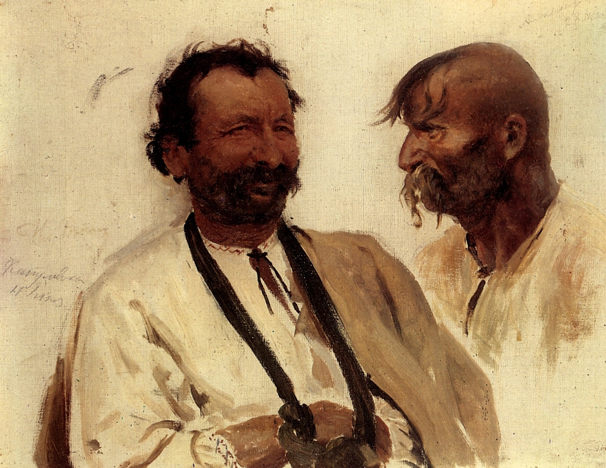 Репин И.. Два украинских крестьянина. 1880