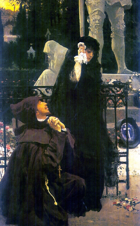 Репин И.. Дон Жуан и донна Анна. 1887-1896