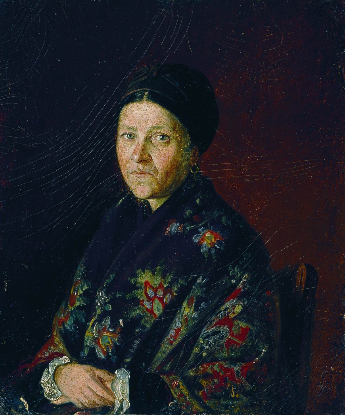Репин И.. Портрет А.С.Бочаровой, тетки художника. 1859