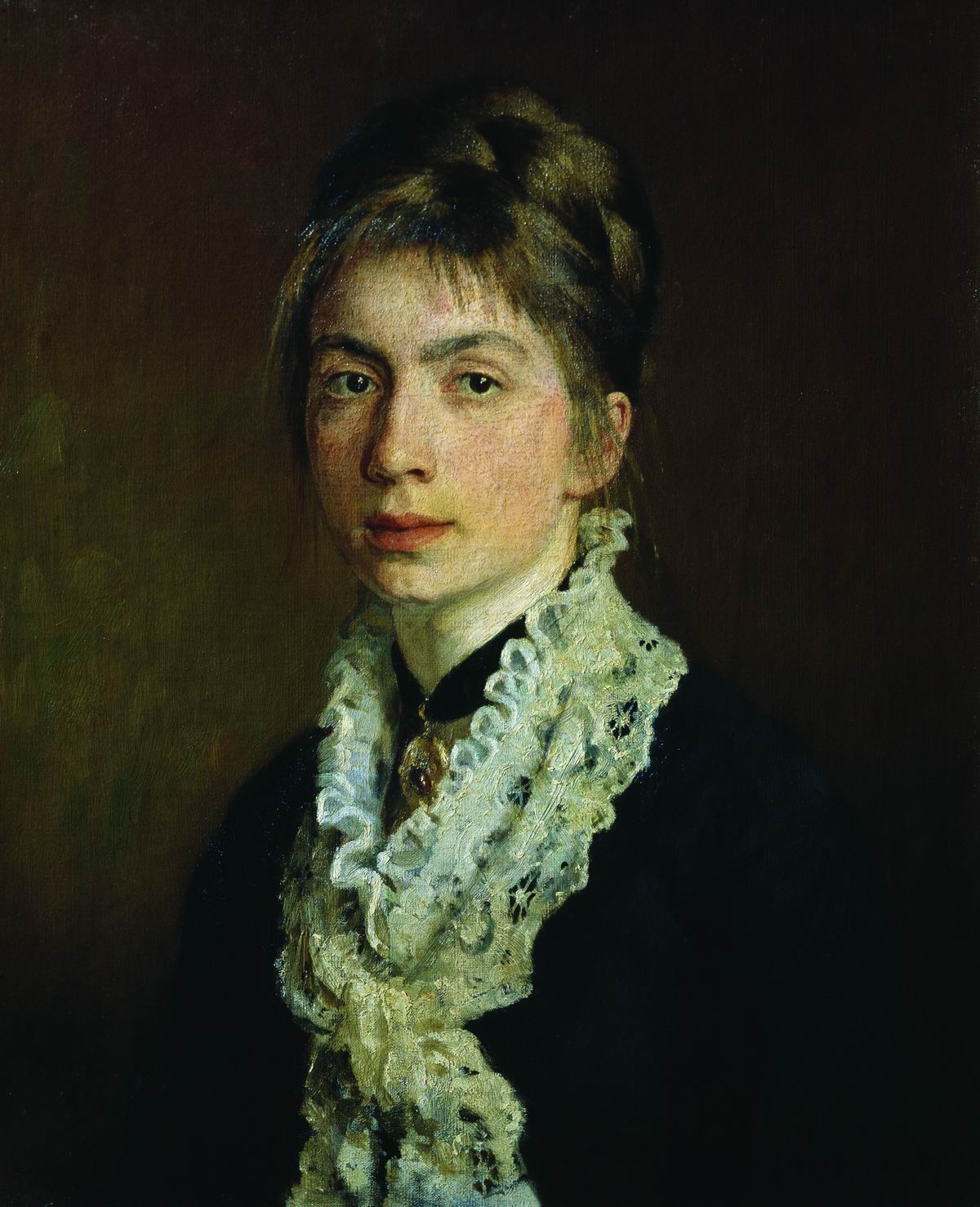 Репин И.. Портрет М.П.Шевцовой, жены А.А.Шевцова. 1876
