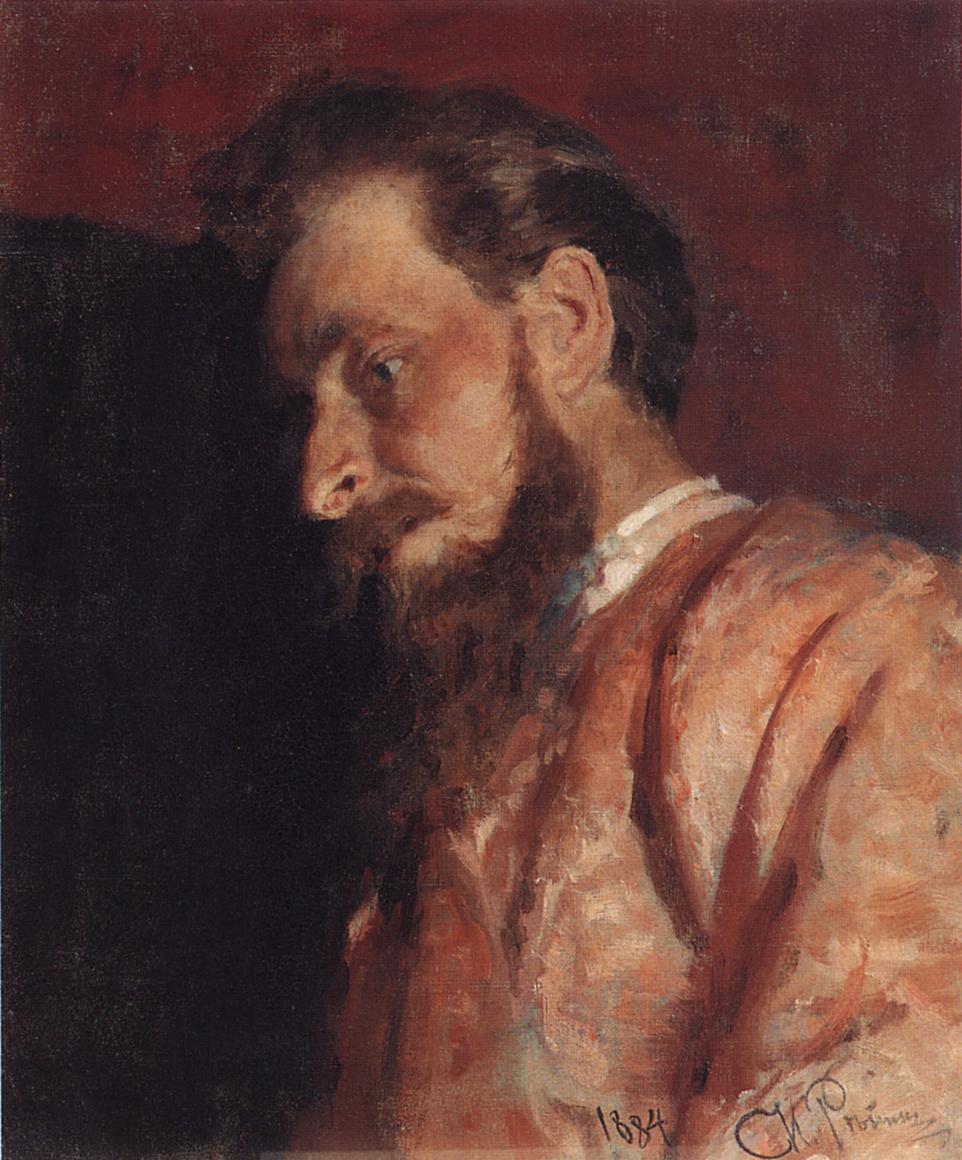 Репин И.. Портрет В.К.Менка. 1884