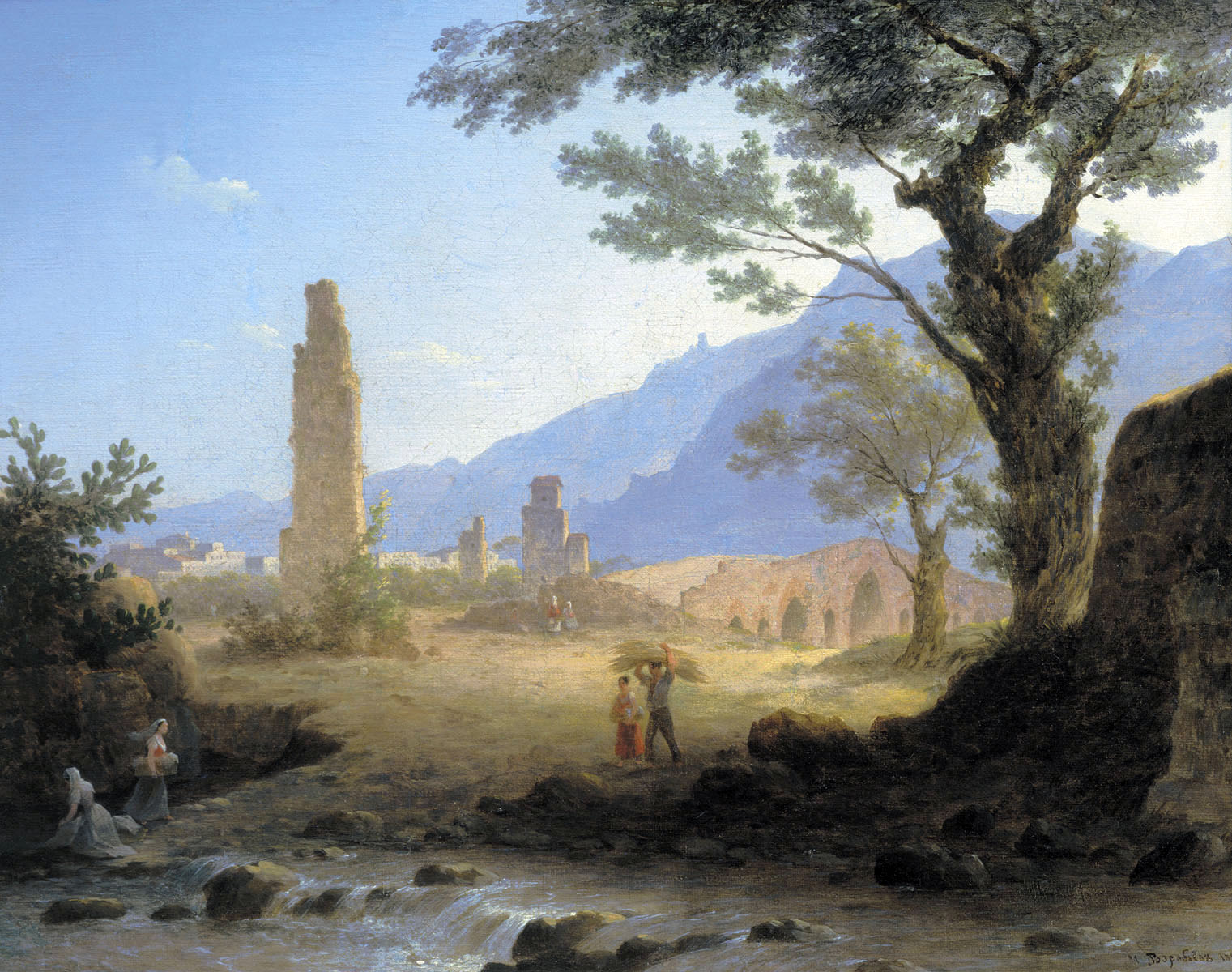 Воробьев М.. Итальянский пейзаж. 1847