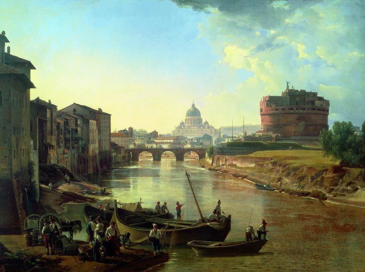 Щедрин Сильв.. Новый Рим. Замок Святого Ангела. 1825