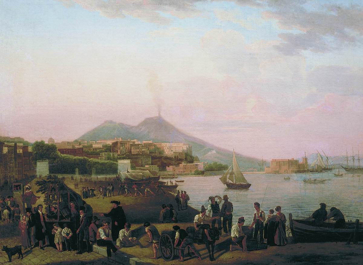 Щедрин Сильв.. Неаполь. На набержной (Ривьера ди Кьяйя ). 1819