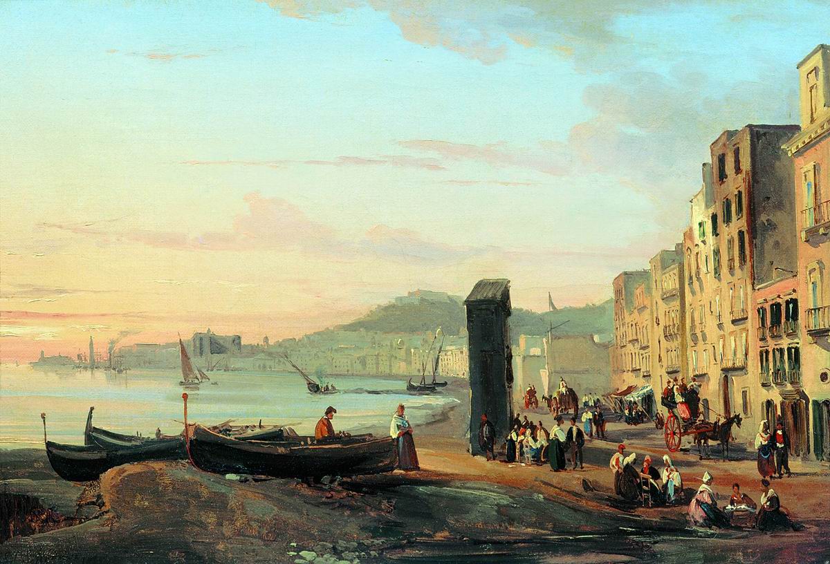 Щедрин Сильв.. Набережная в Неаполе. 1825