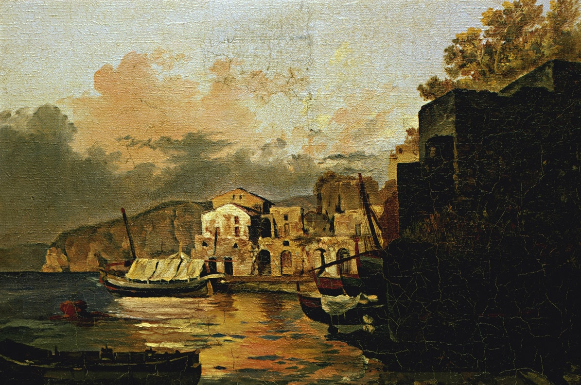 Щедрин Сильв.. Малая гавань в Сорренто. Вечер. около 1828