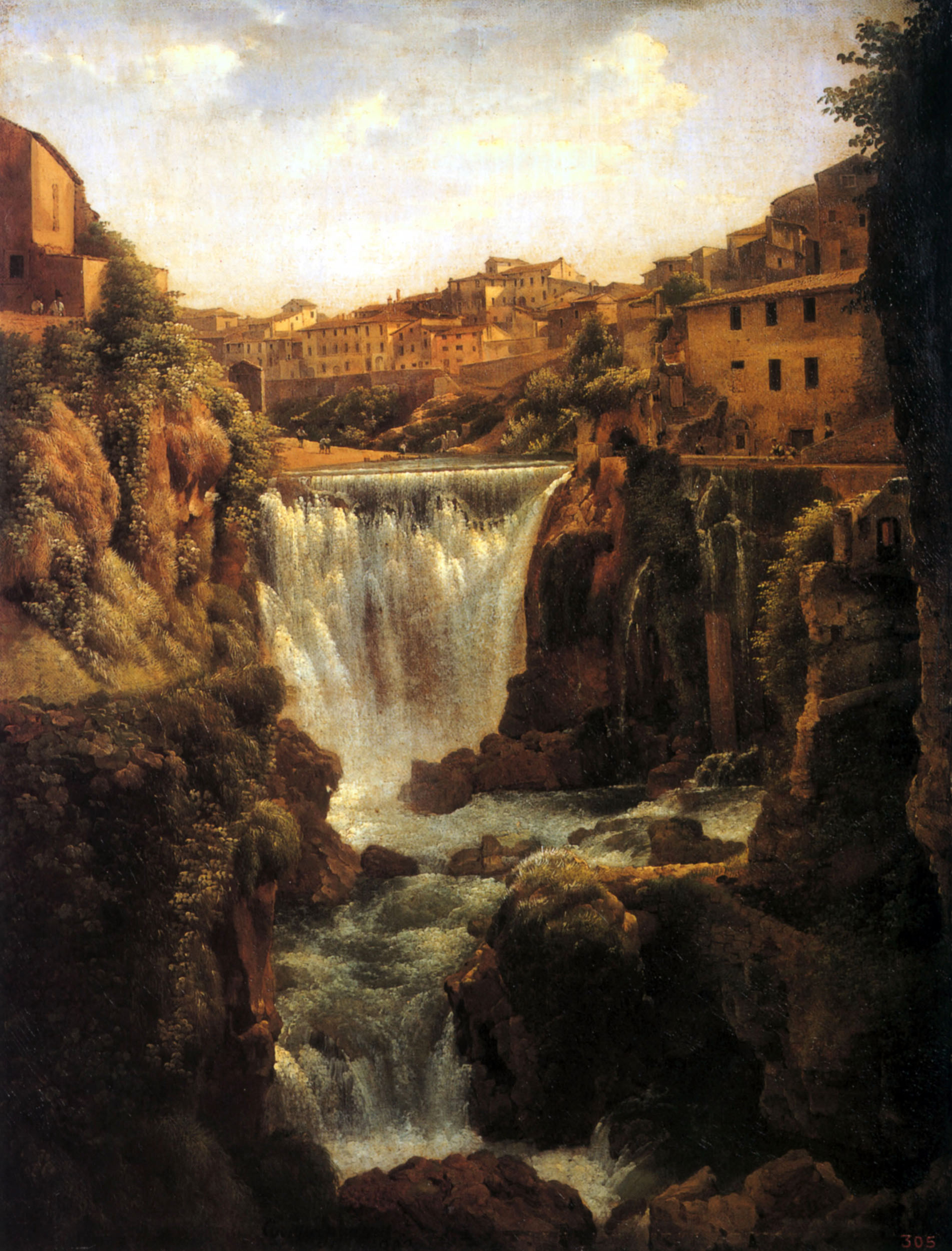 Щедрин Сильв.. Водопад в Тиволи близ Рима. 1823