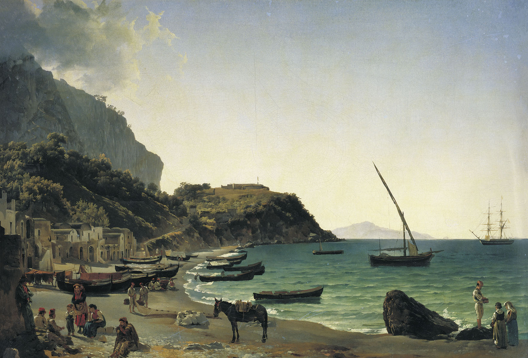 Щедрин Сильв.. Большая гавань на острове Капри. 1827-1828