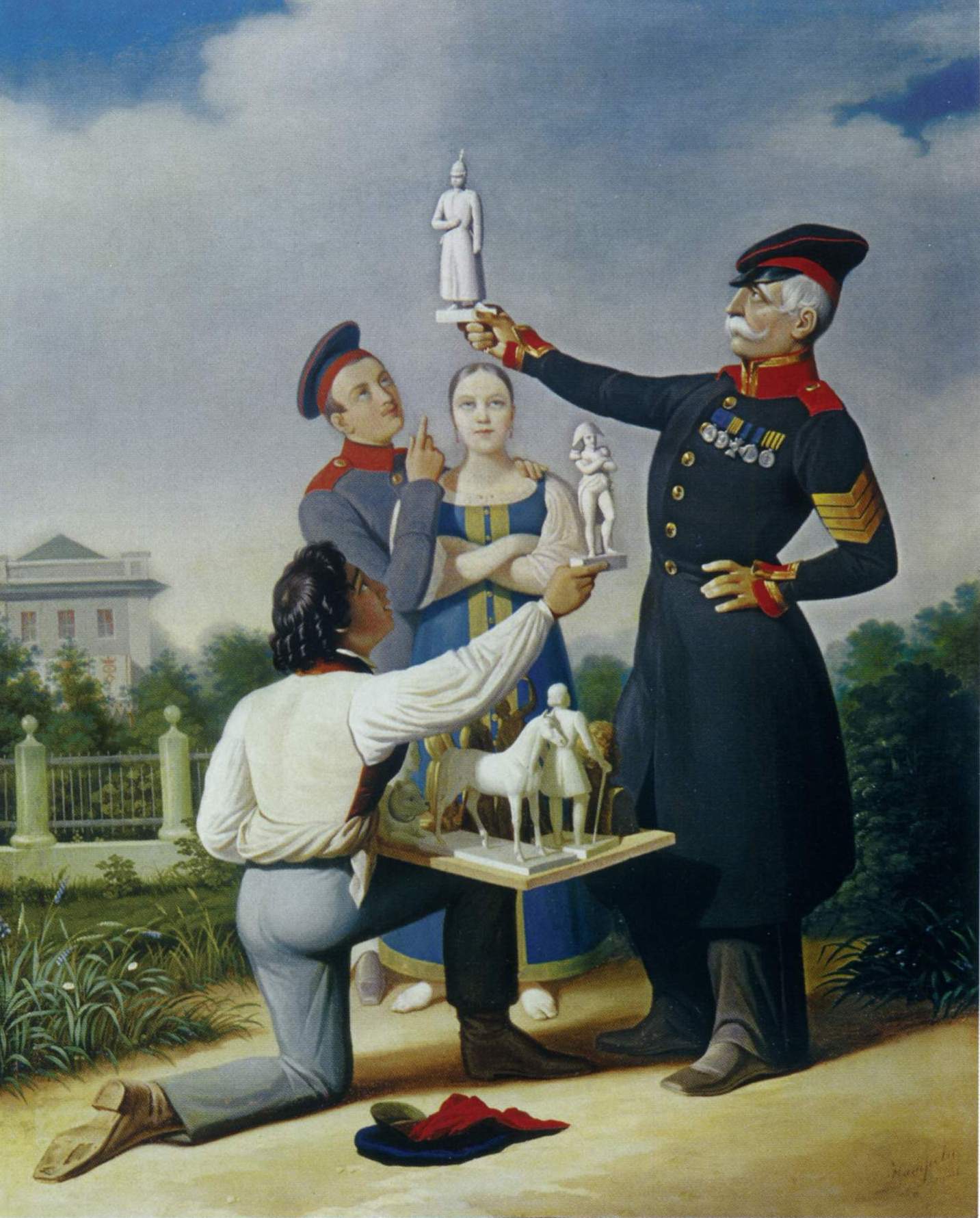 Гампельн. Продавец гипсовых статуэток в Петербурге. Не ранее 1832