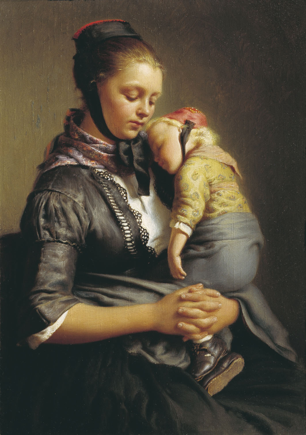 Рейтерн. Крестьянка из Вилленсхаузена с уснувшим ребенком на руках. 1843