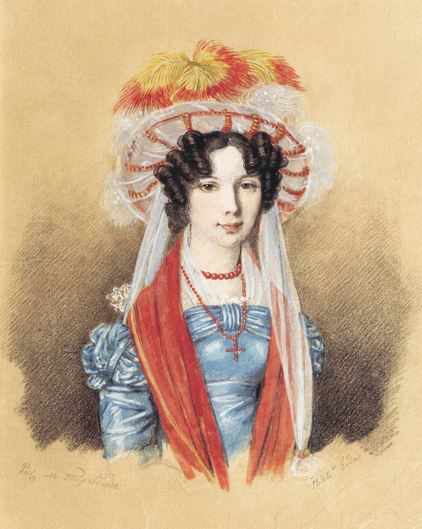 Теребенев М.. Женский портрет. 1825