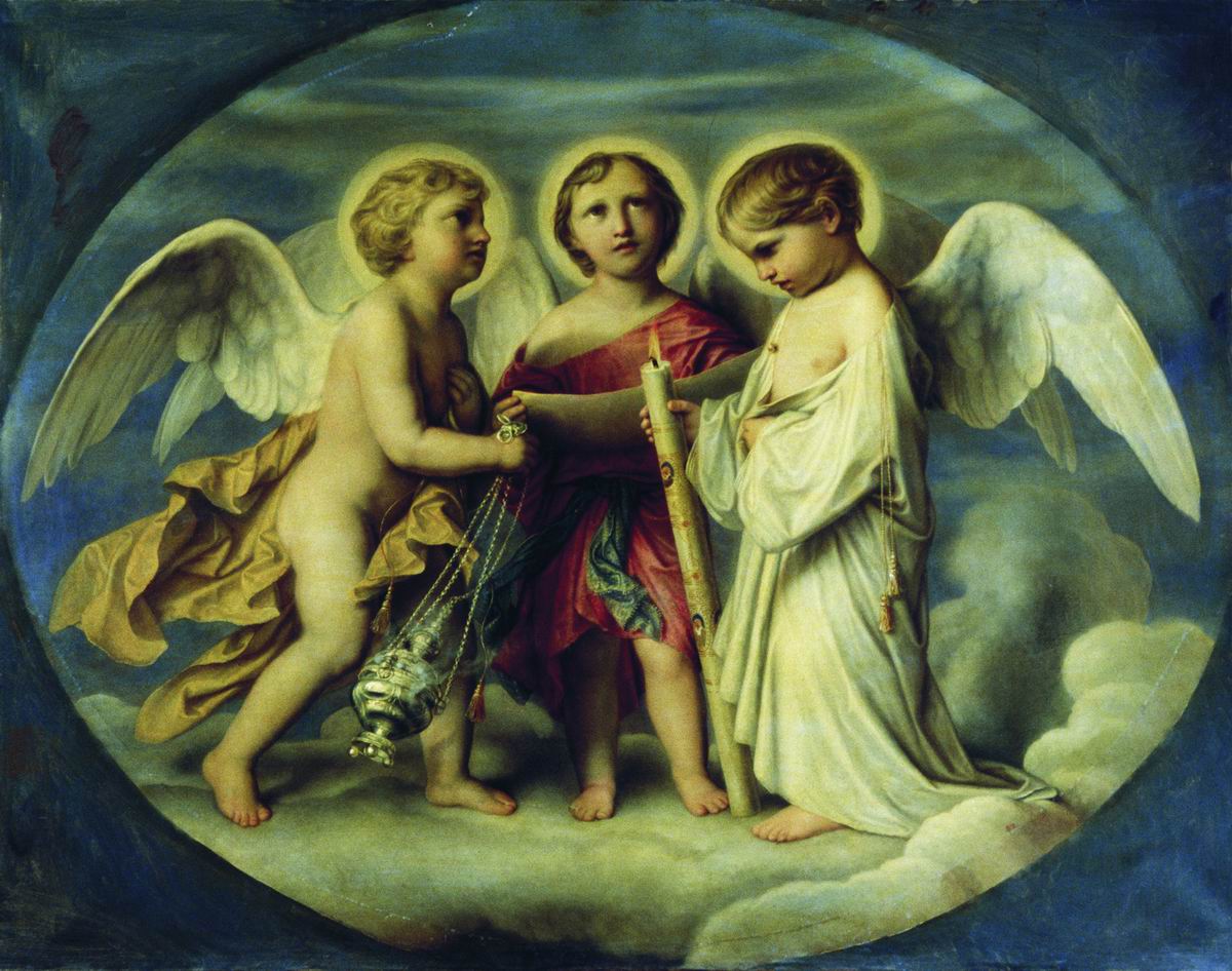 Бруни Ф.. Служение ангелов. 1854