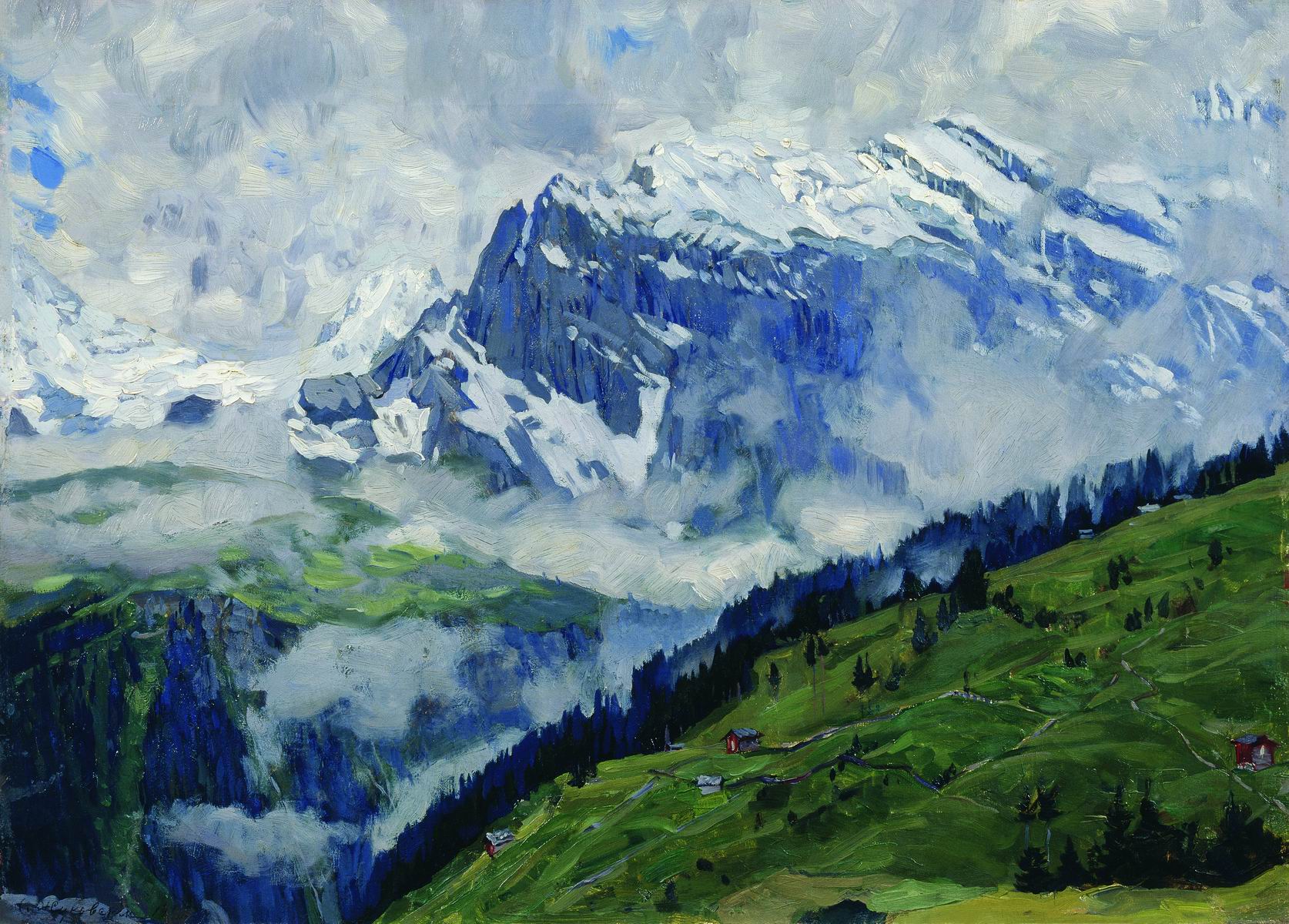Жуковский С.. Горный пейзаж. 1914
