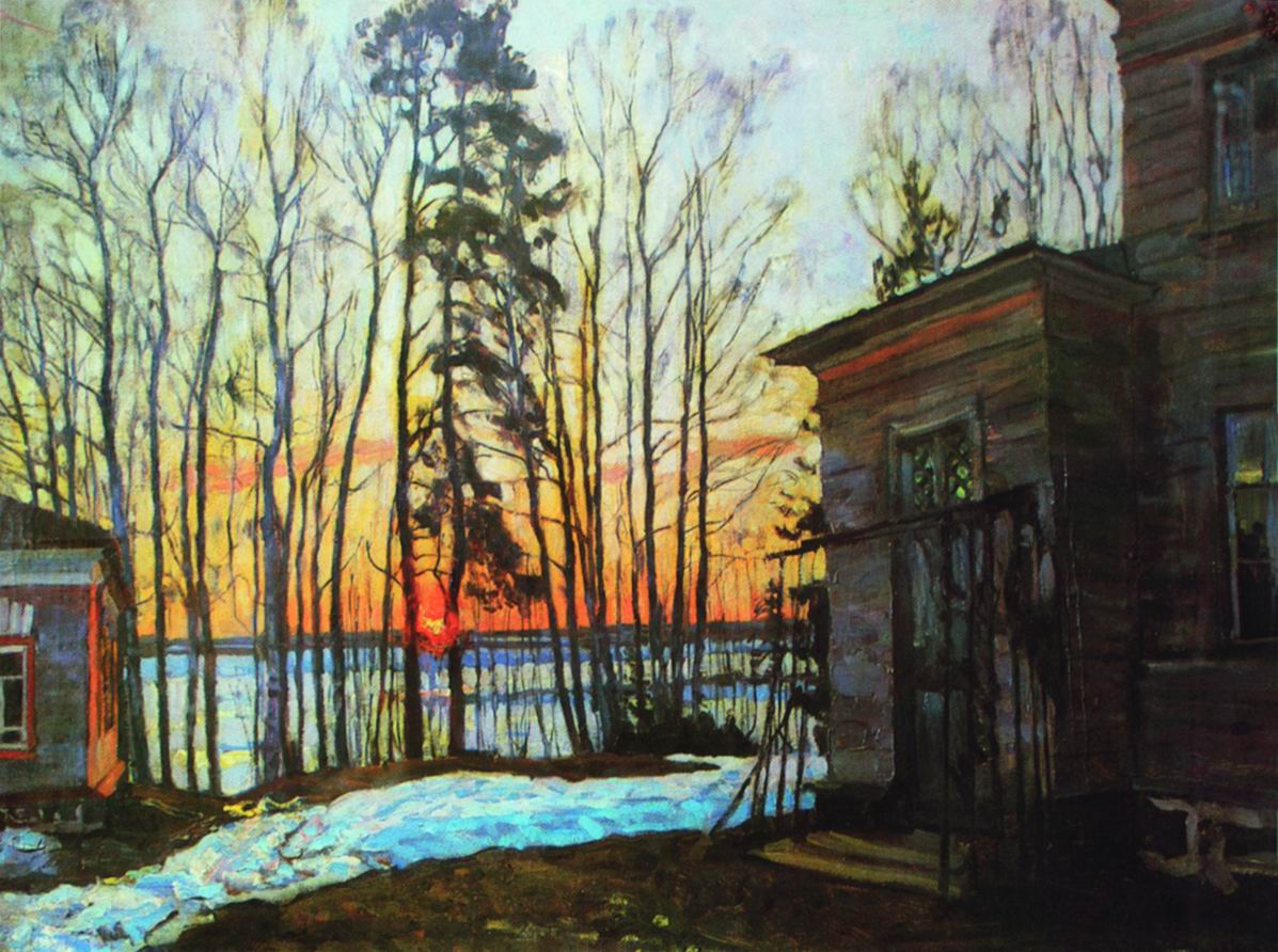 Жуковский С.. День догорает. 1913