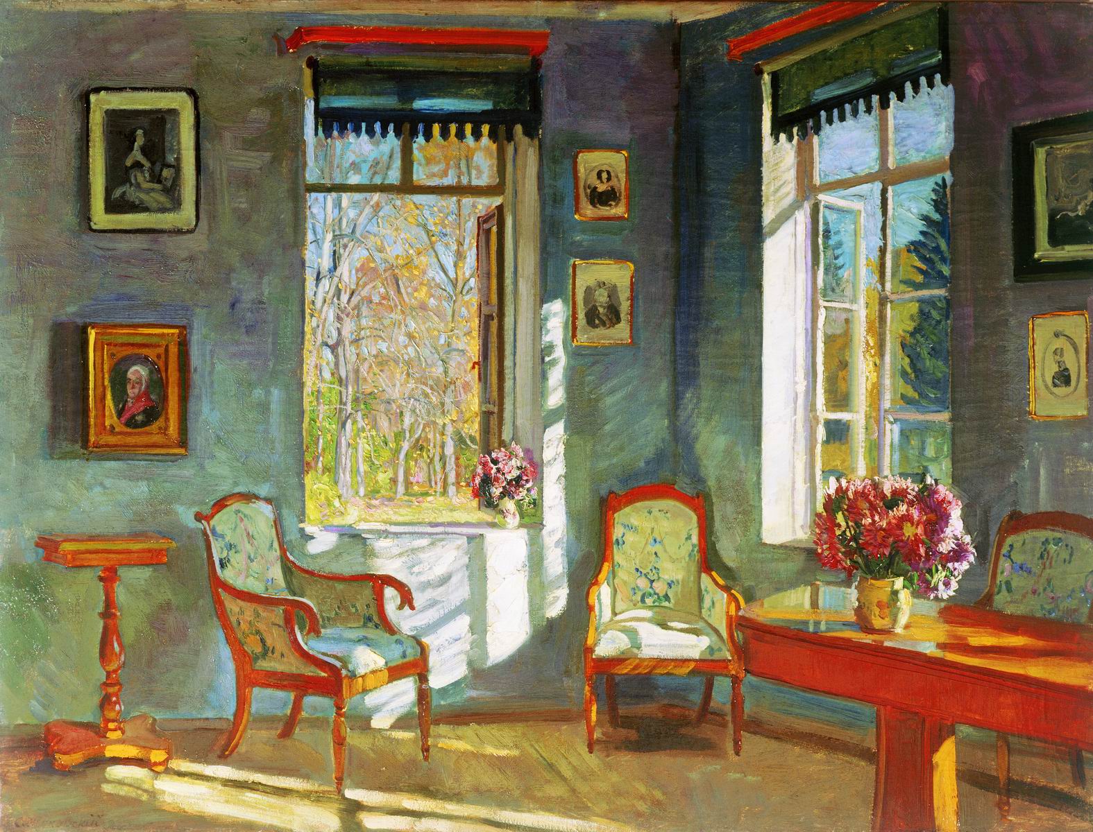 Жуковский С.. Интерьер. 1910-е