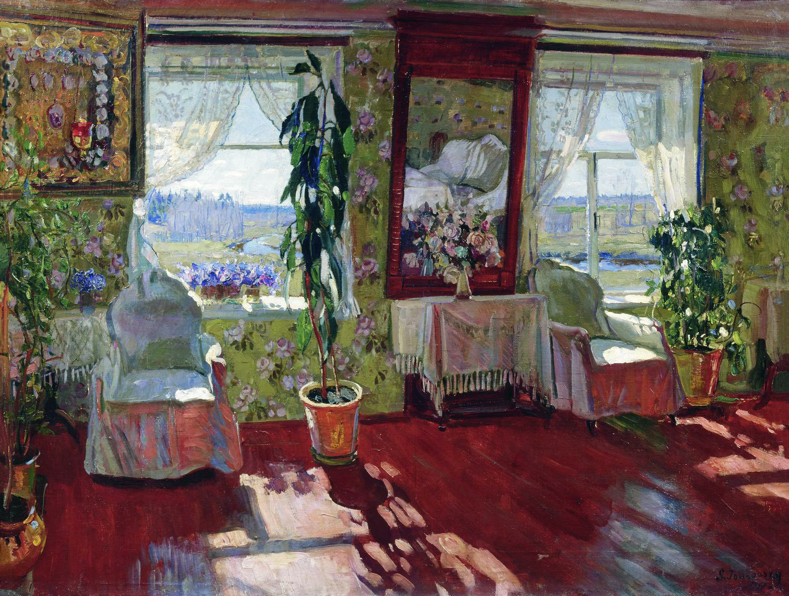 Жуковский С.. Интерьер. 1917