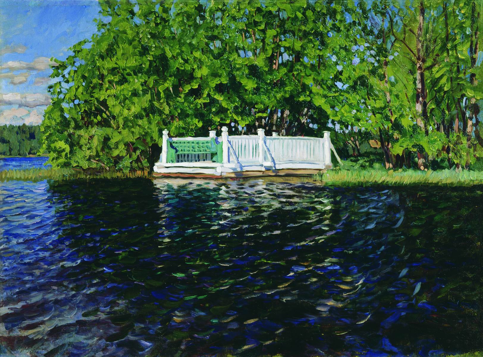 Жуковский С.. Купальня в парке. 1913