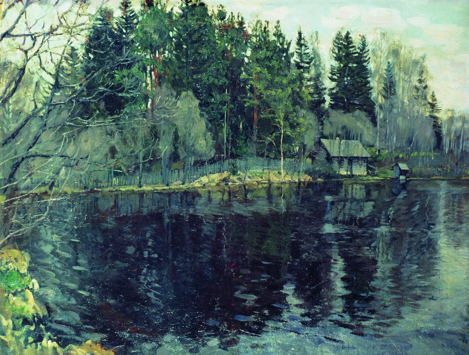 Жуковский С.. Лесное озеро. 1910