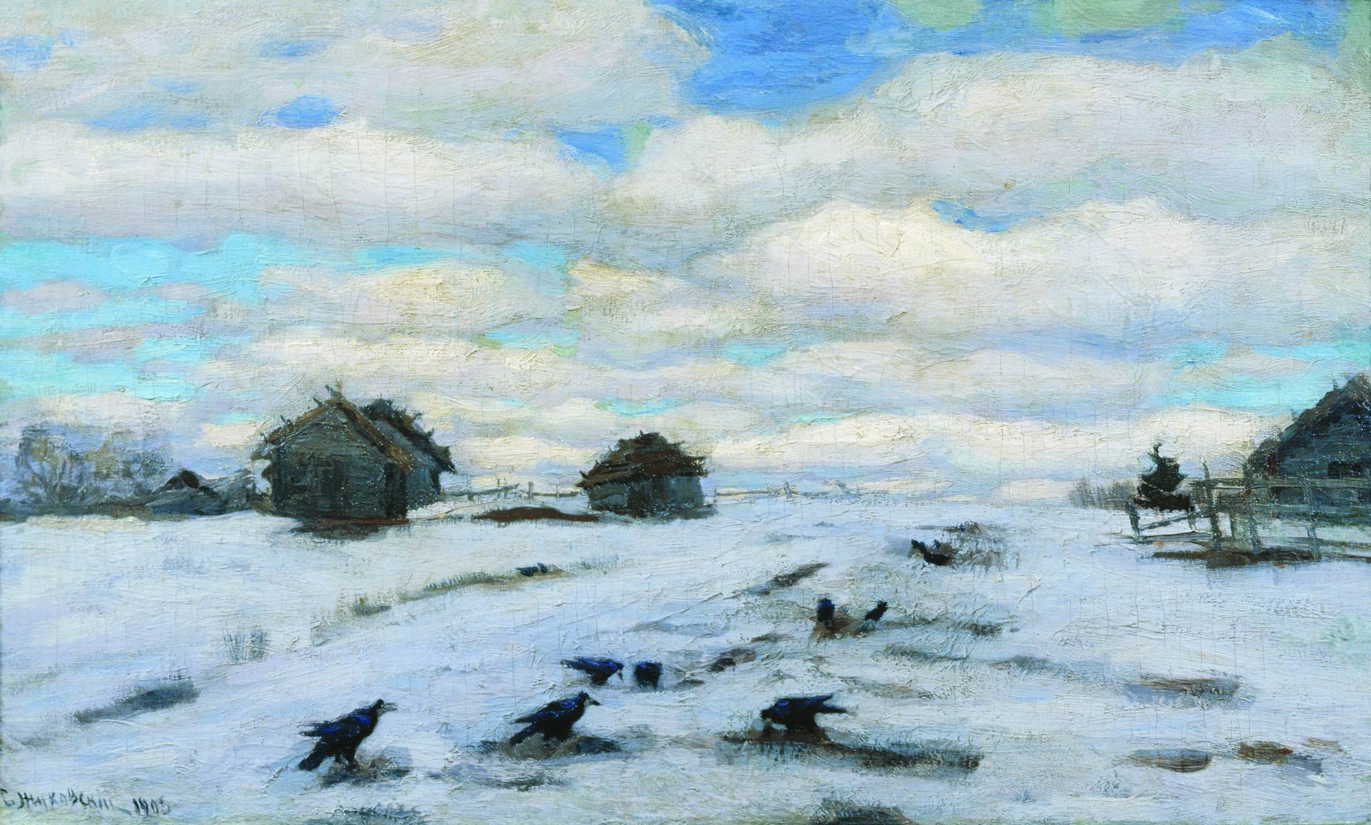 Жуковский С.. Оттепель. 1903