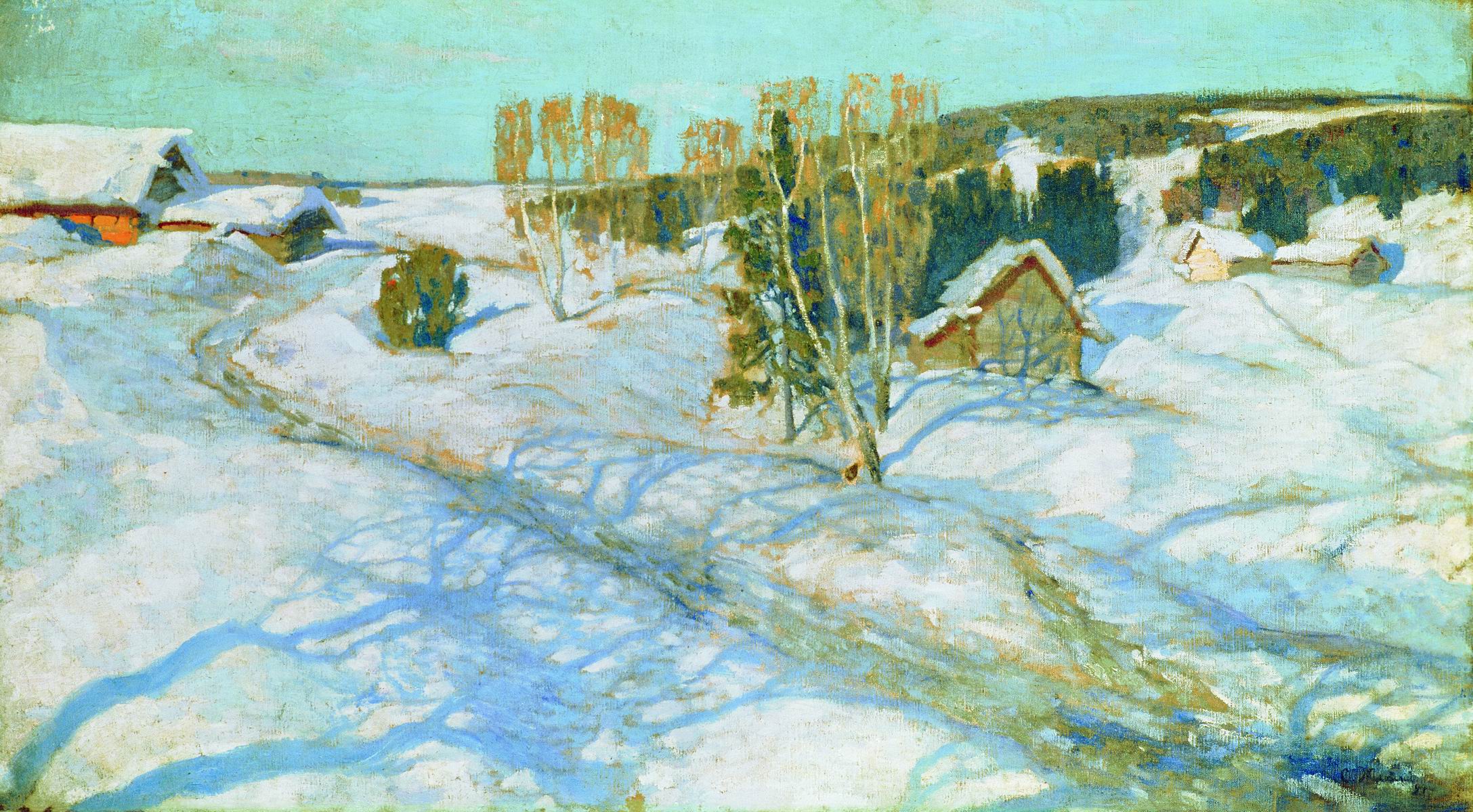 Жуковский С.. Синий снег. Весна. 1899