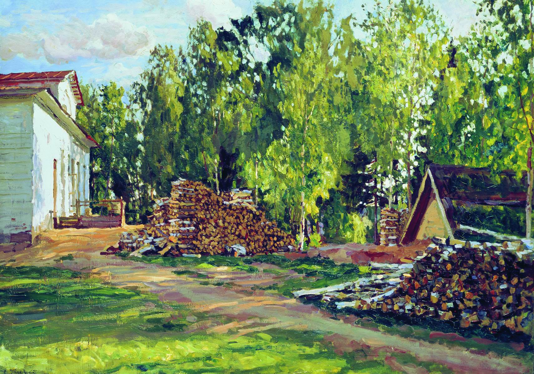 Жуковский С.. Усадьба. Двор. Вторая половина 1900-х
