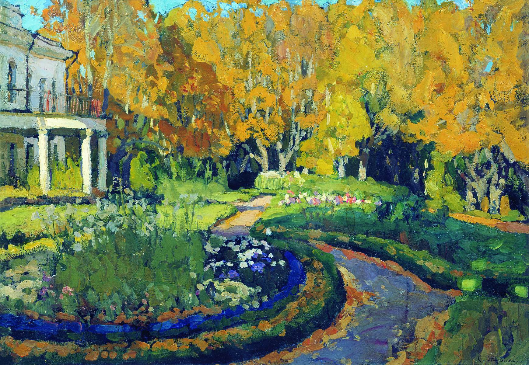 Жуковский С.. Усадьба осенью. 1906