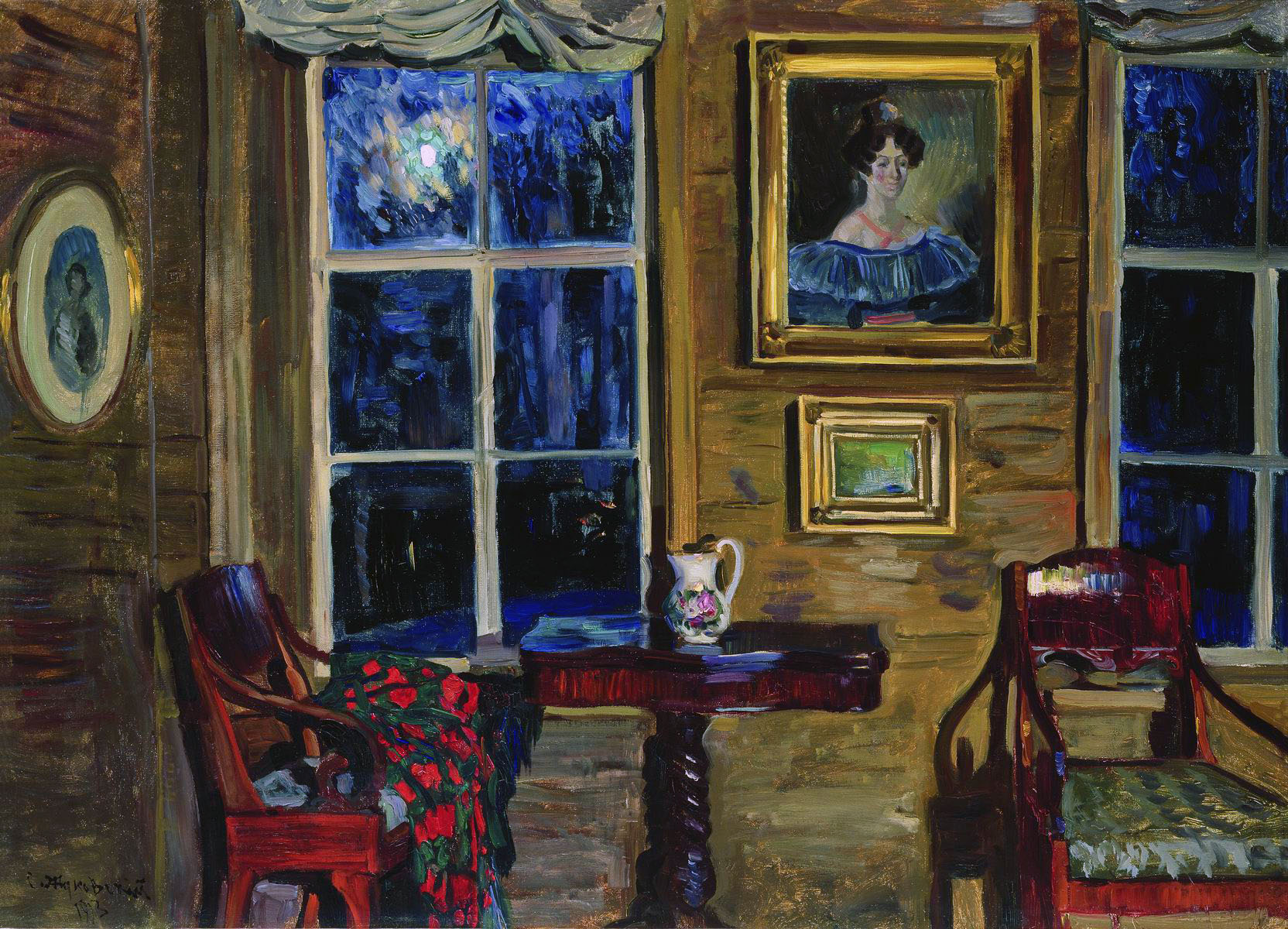Жуковский С.. В старом доме (Интерьер). 1913