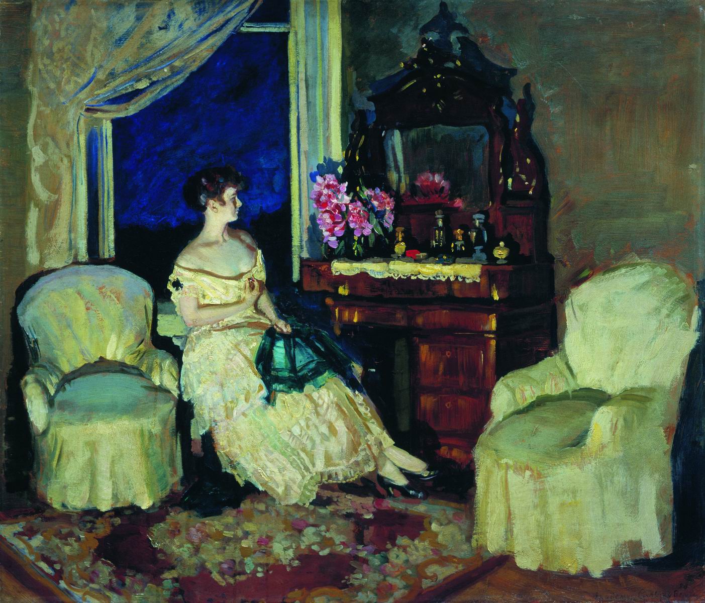 Жуковский С.. В комнате. 1920