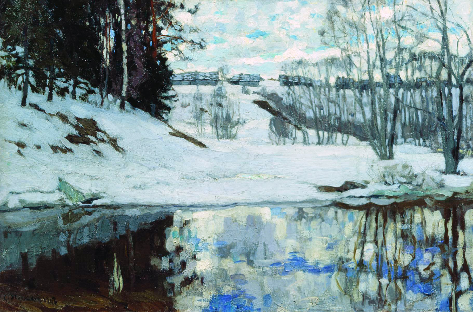 Жуковский С.. Весна (Речка вскрылась). 1903
