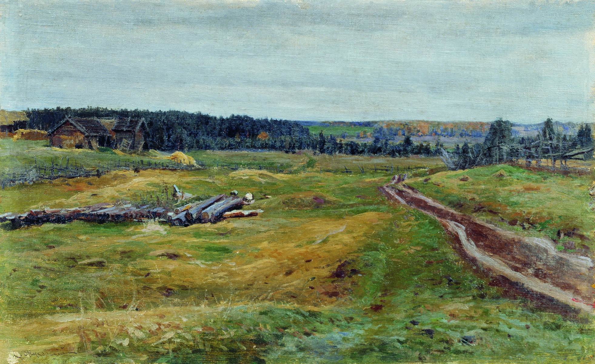 Жуковский С.. Пейзаж. Дорога. 1897